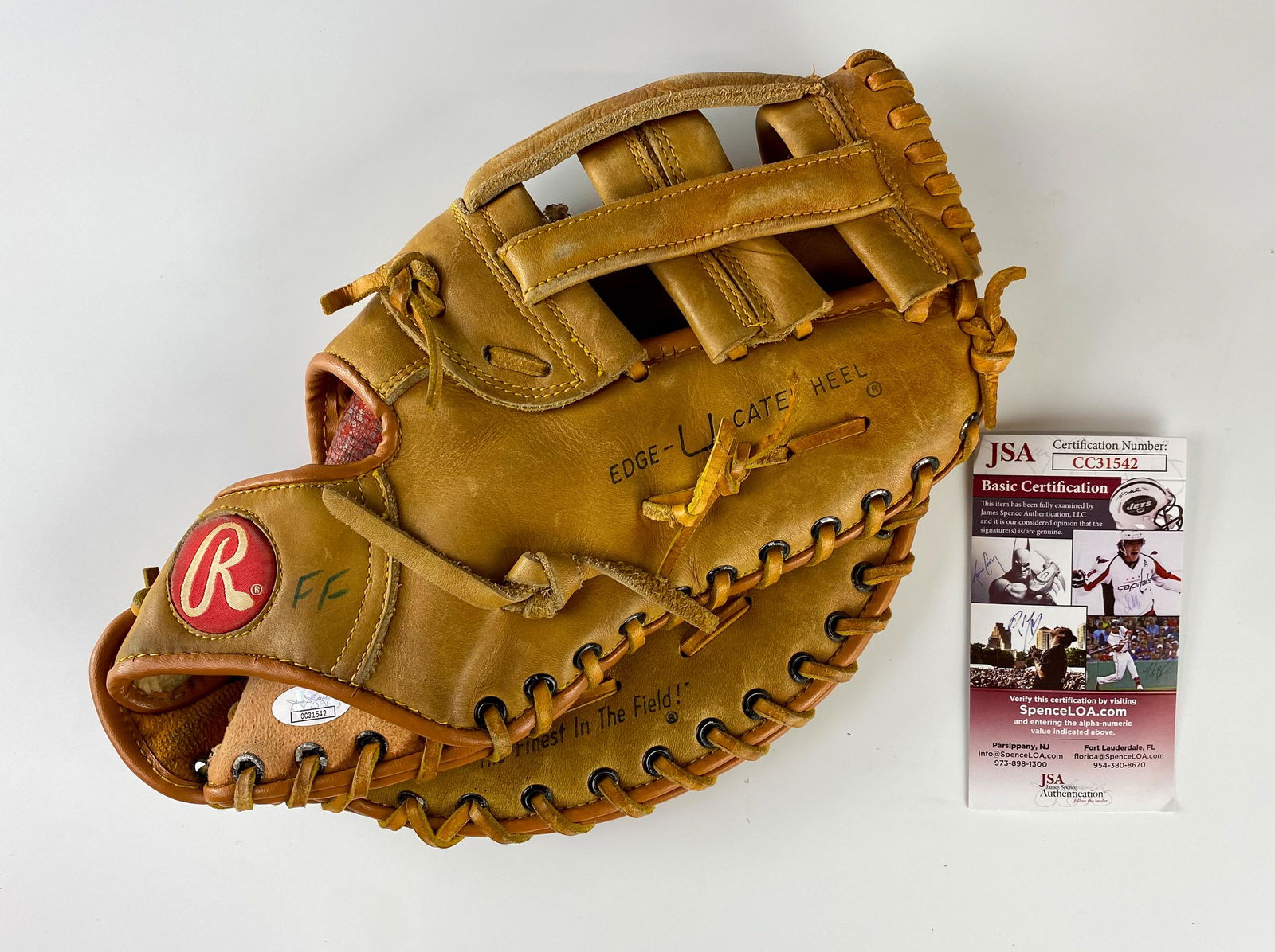 Duke Snider SIGNED MLB Dodgers Mets Baseball Glove (1 of 8)