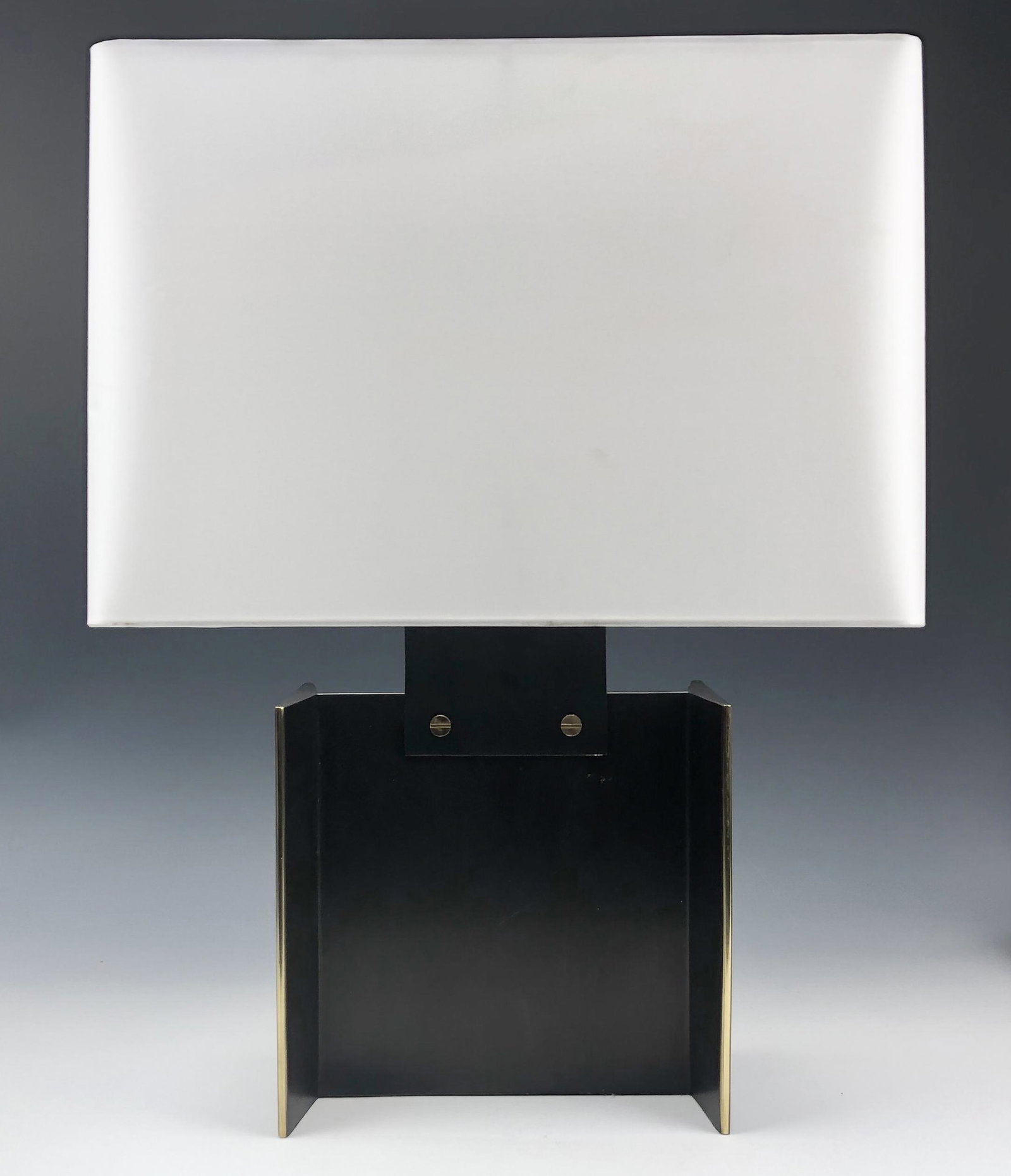 Restoration Hardware Beam Accent Table Desk Lamp: Neat looking cylindrical column industrial geometric influenced looking lamp from San Francisco designer Ed Robinson. Impeccably crafted, welded and hand polished. Design features exposed screw heads 