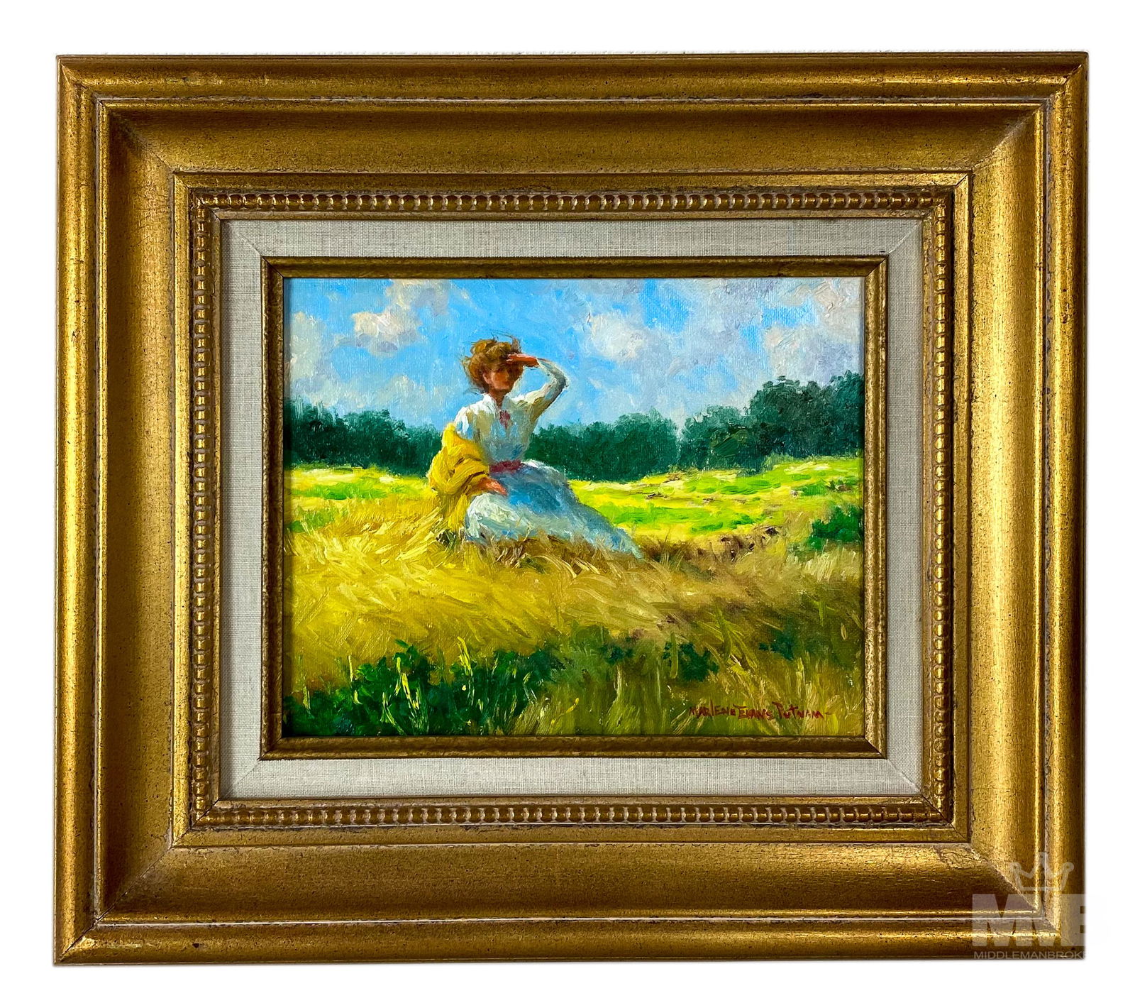 Marlene Putnam (American 20C) Figural Oil Painting (1 of 4)