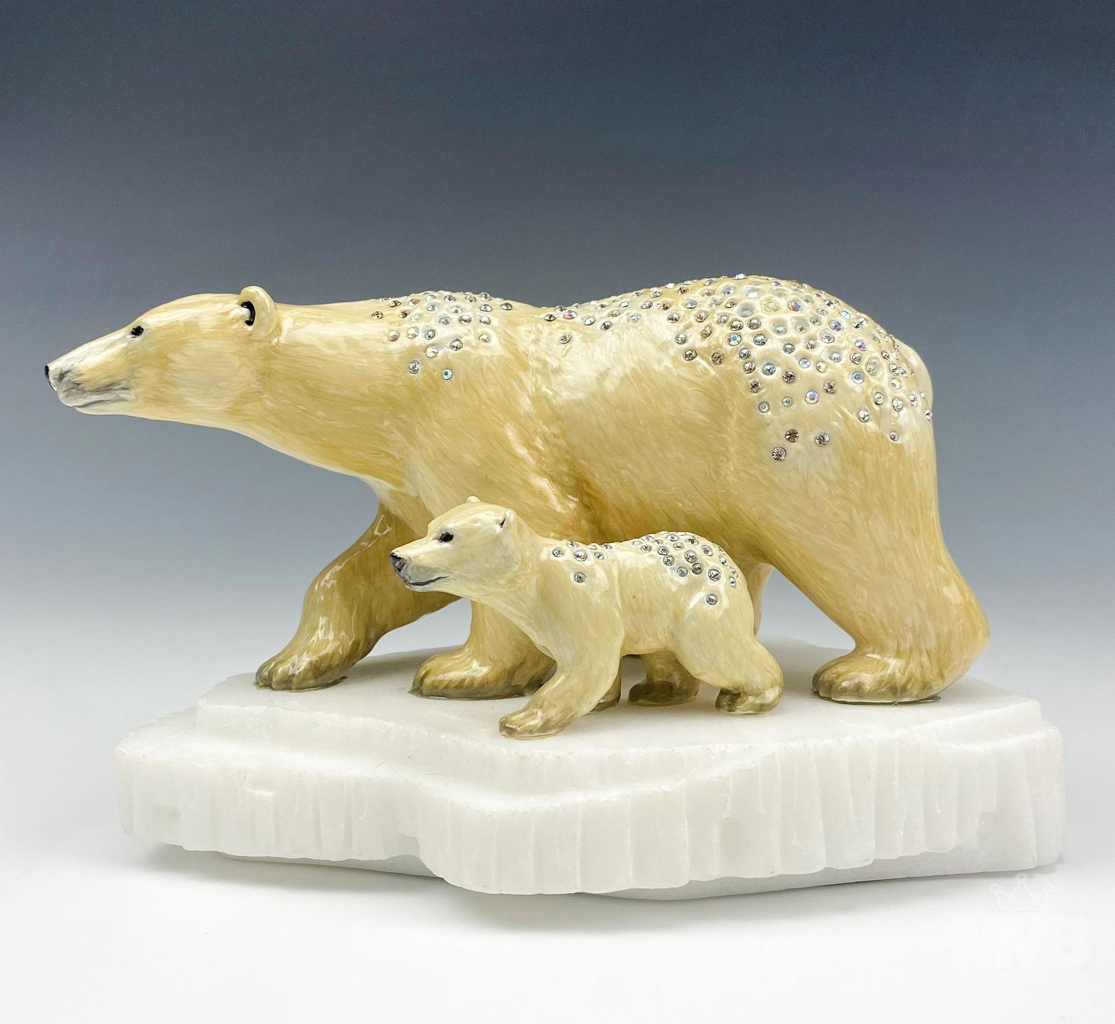 Jay Strongwater Berenger & Boo Polar Bear Figurine (1 of 7)