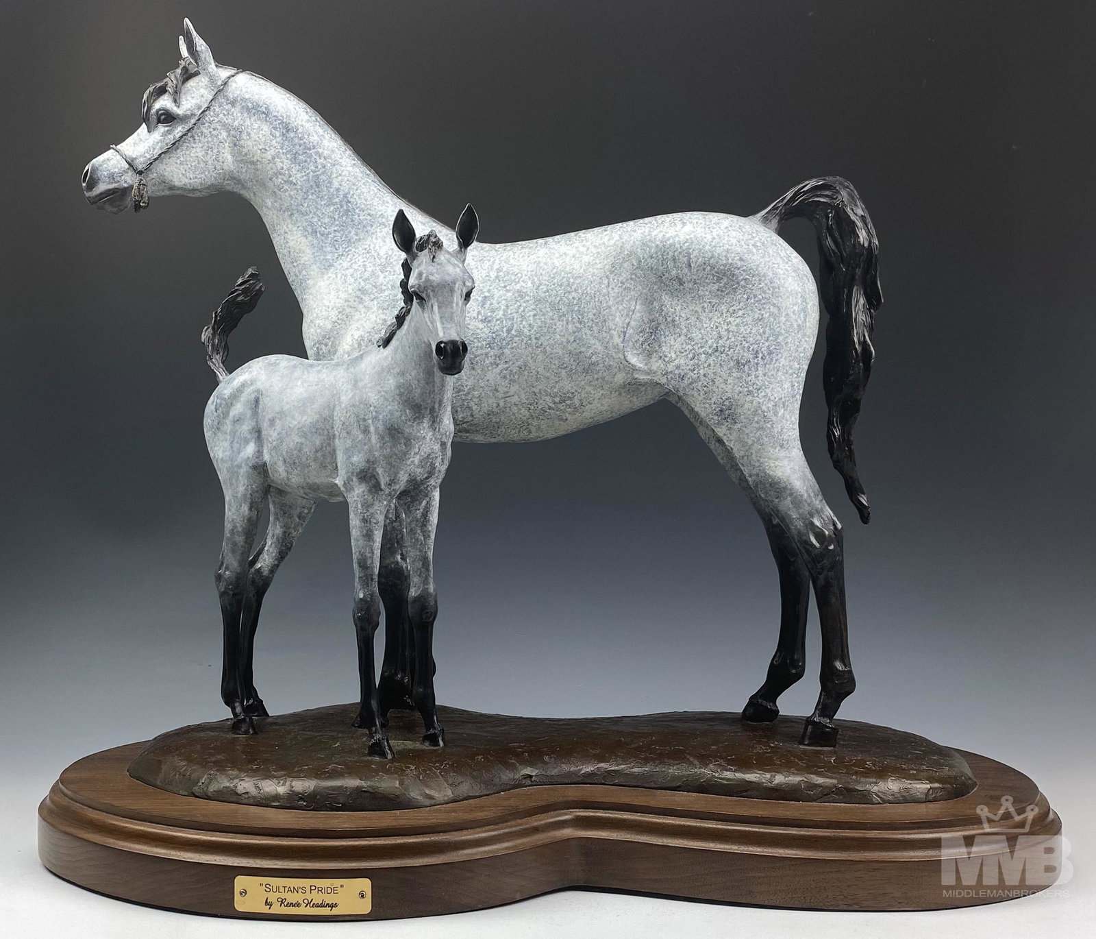 Renee Headings (b.1958) Bronze Horses Sculpture (1 of 8)