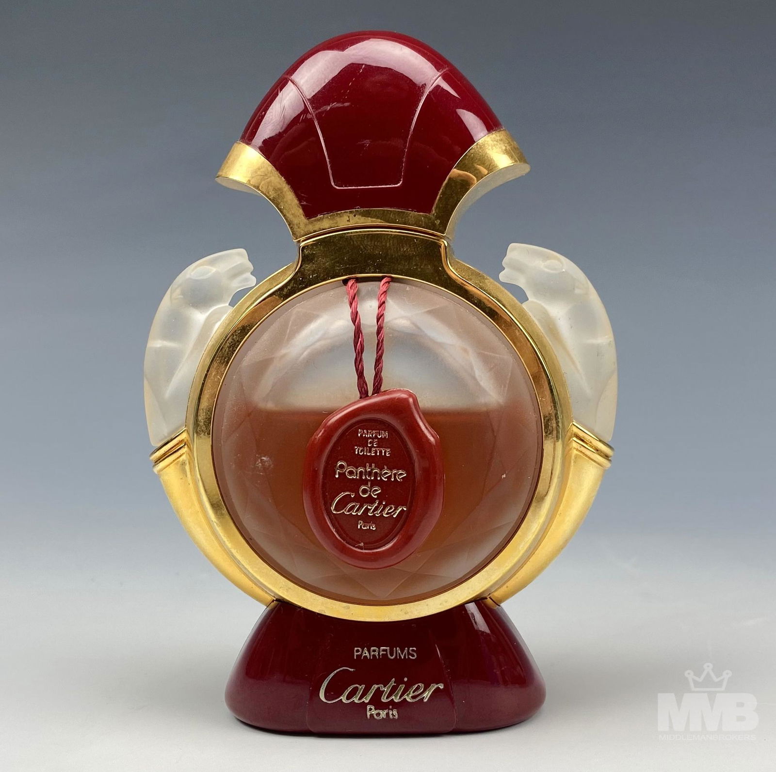 Panthere De Cartier Paris Frosted Perfume Bottle (1 of 6)