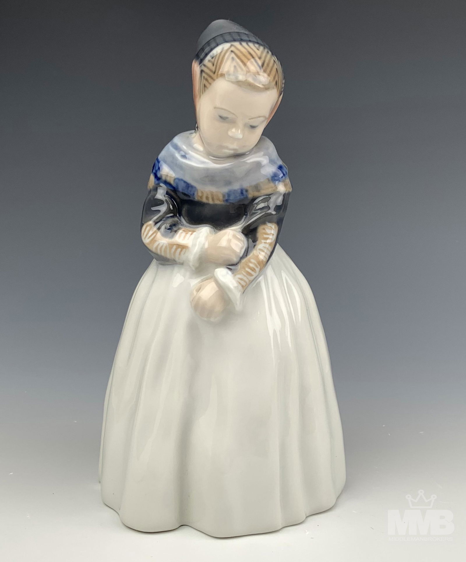 Royal Copenhagen Amager Girl #1251 Danish Figurine (1 of 6)