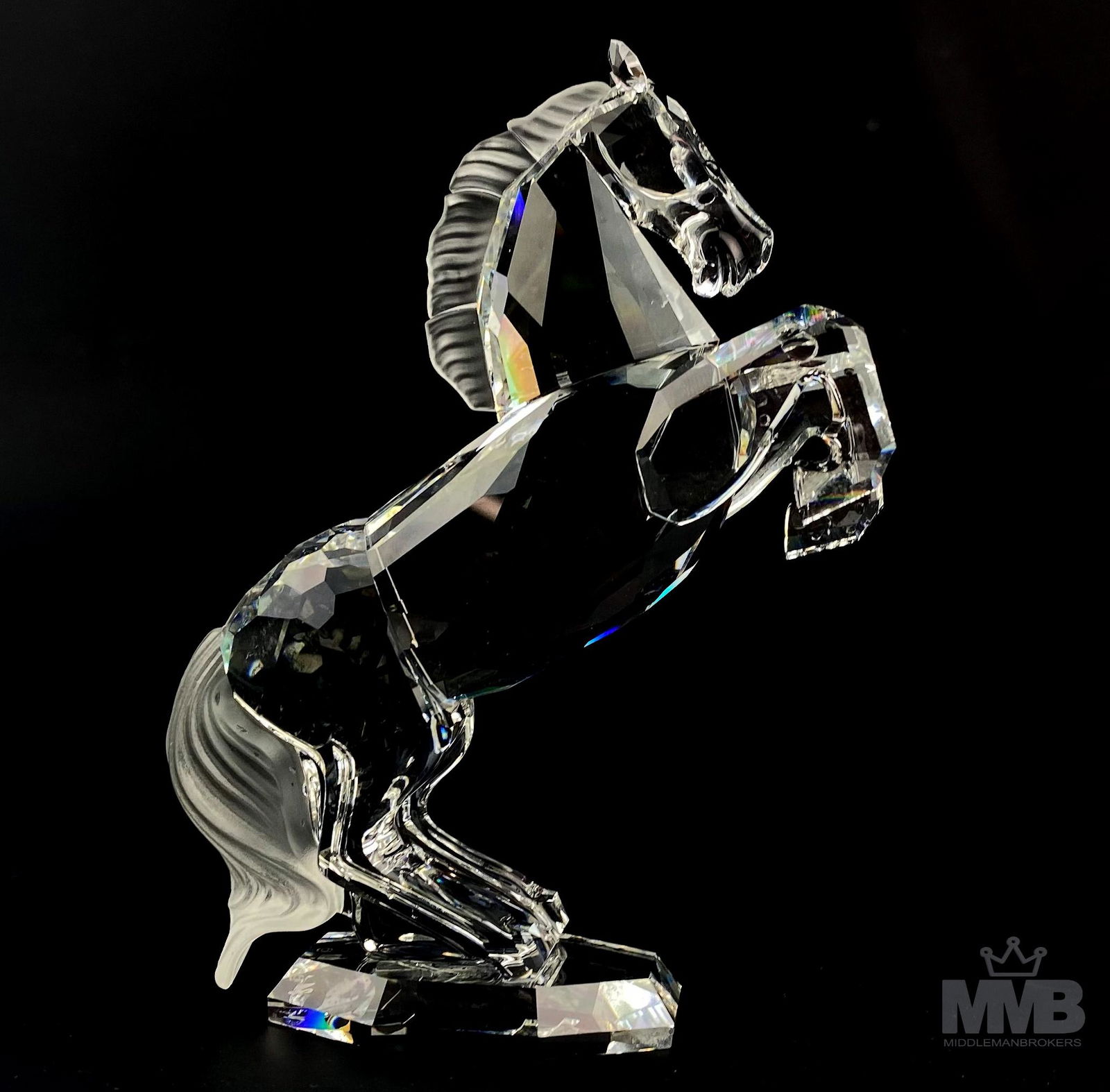 Swarovski Crystal White Horse Stallion Figurine (1 of 6)