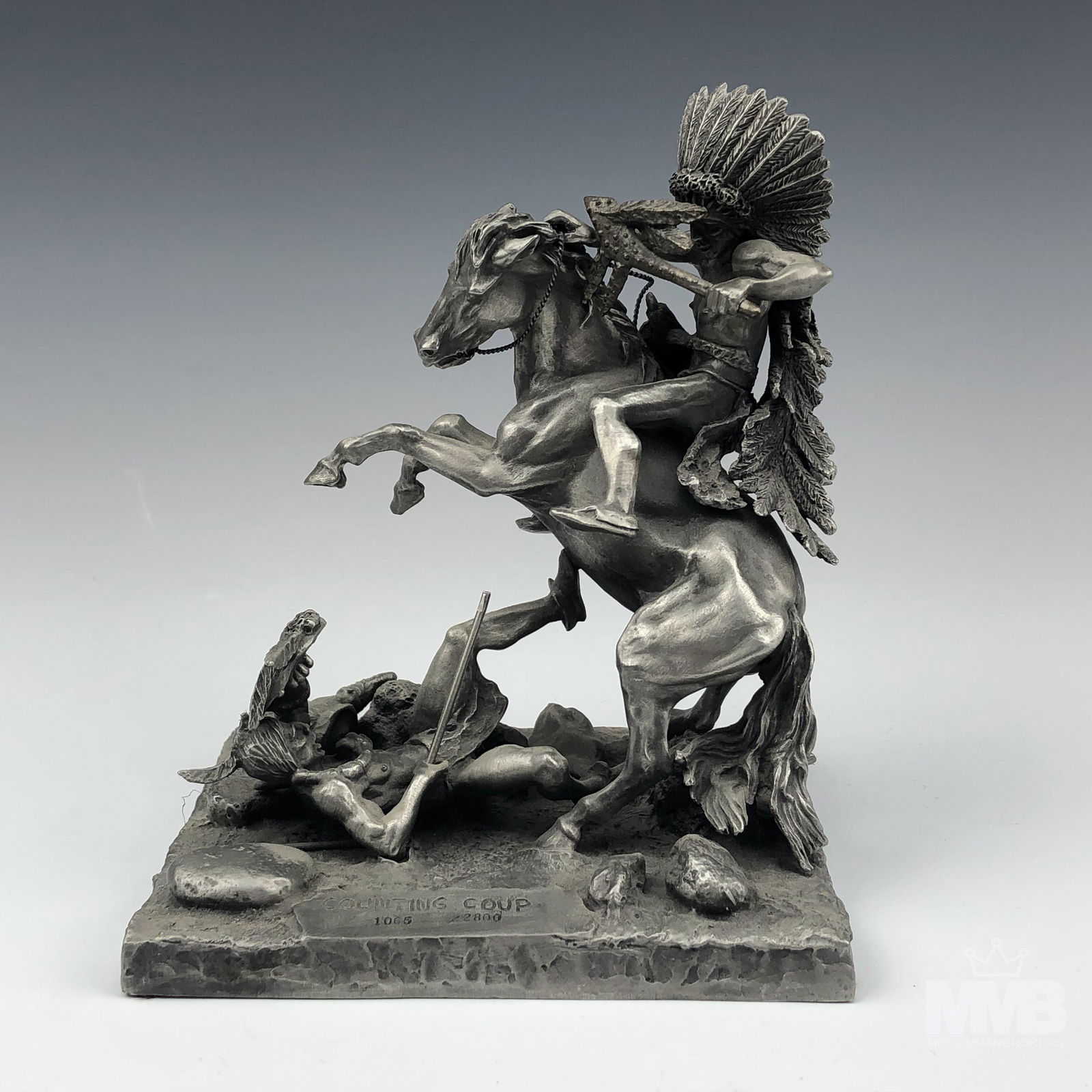 Lance Don Polland Counting Coup LE Pewter Figurine (1 of 9)