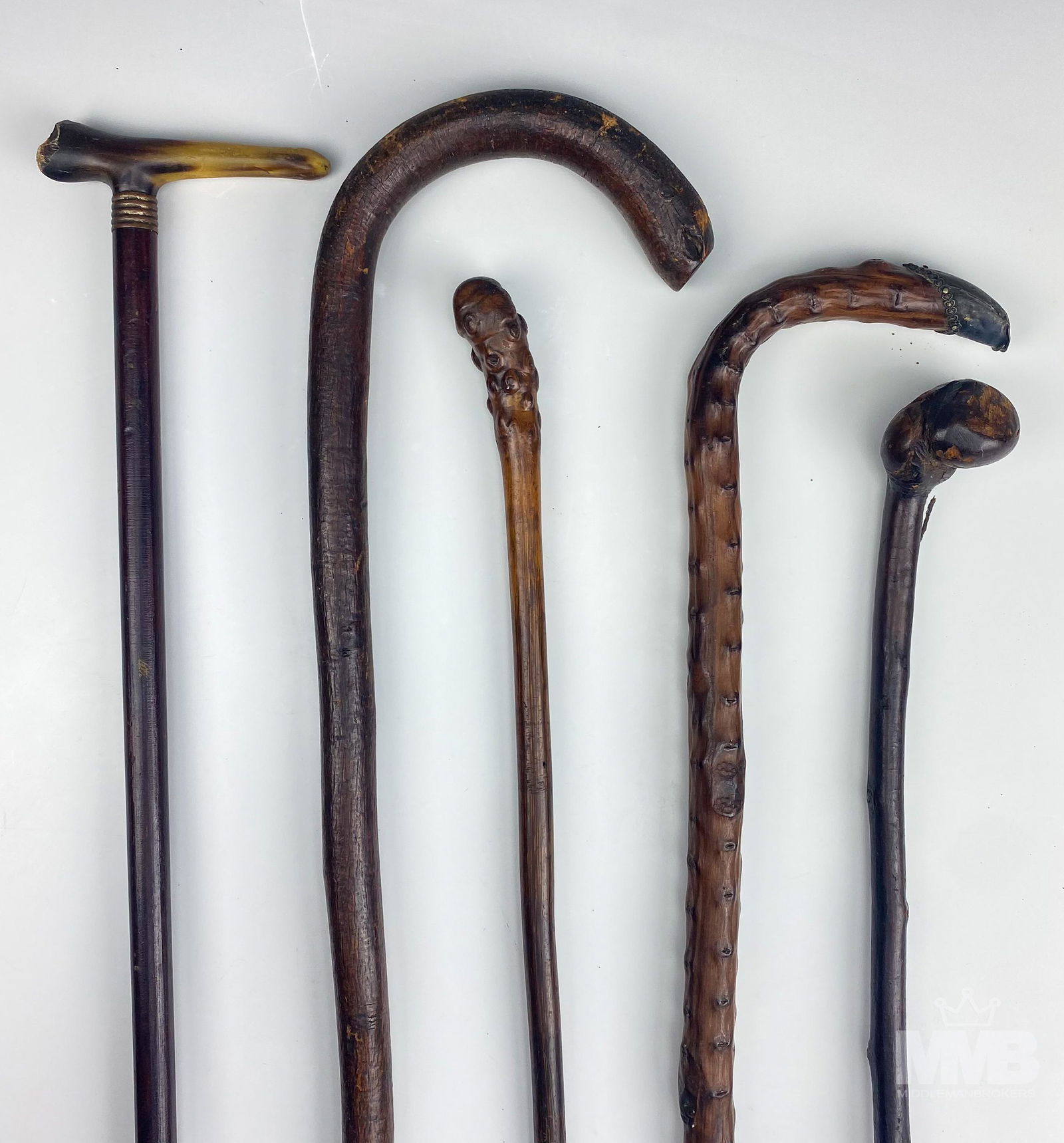 Natural Knot Wood Walking Sticks Cane Collection (1 of 4)