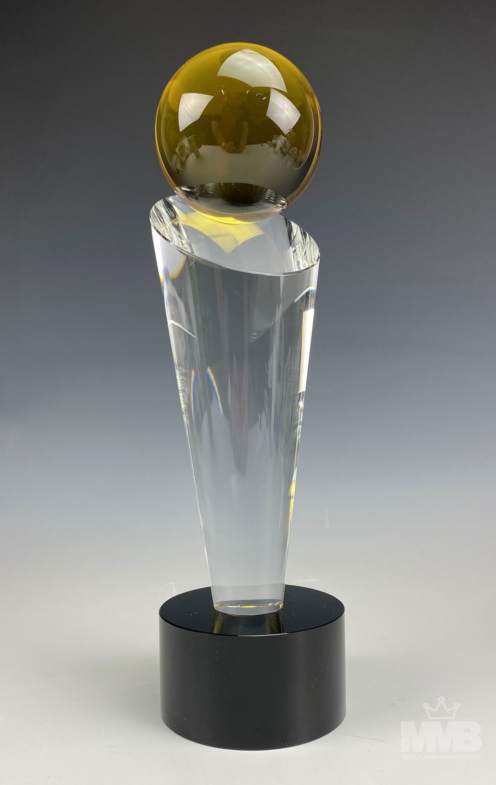 Murano Style Modern Abstract Art Glass Sculpture (1 of 5)