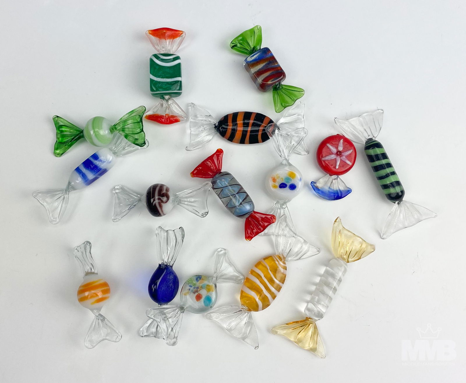 Murano Italian Hand Blown Art Glass Candy Pieces (1 of 6)