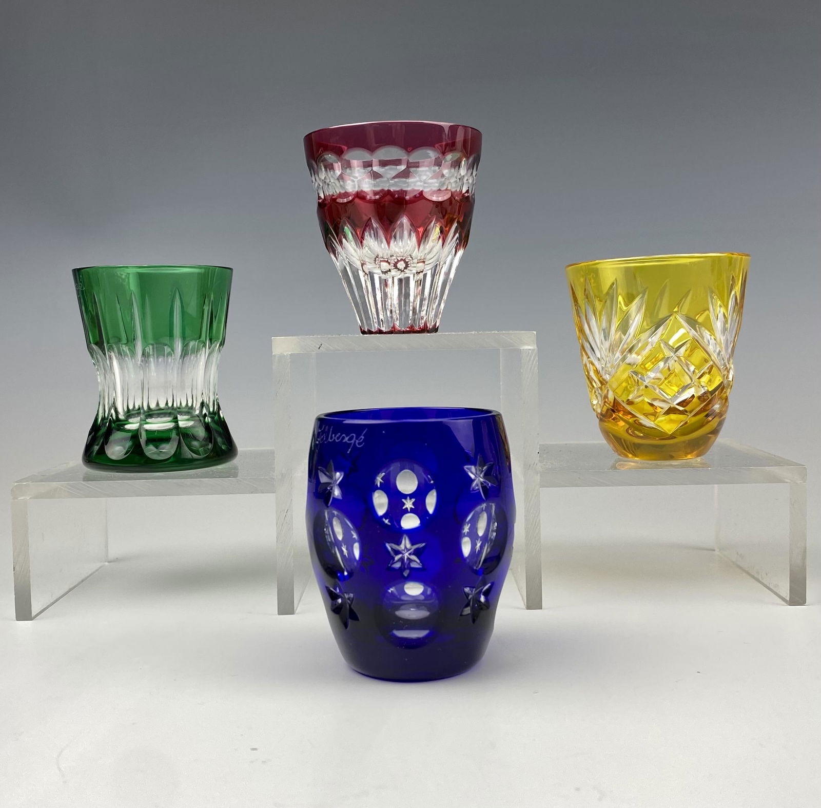 Faberge Na Zdorovye Colored Crystal Vodka Glasses (1 of 7)