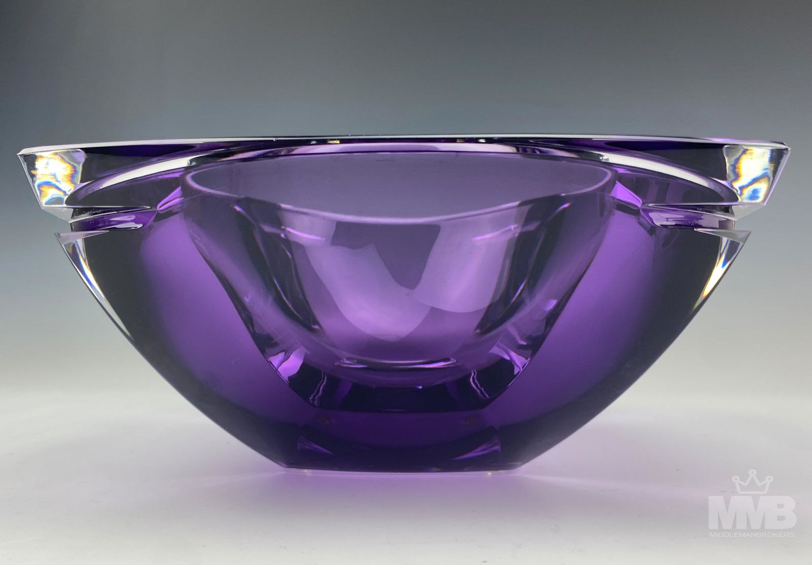 Waterford Metra Amethyst Lead Crystal Square Bowl (1 of 7)