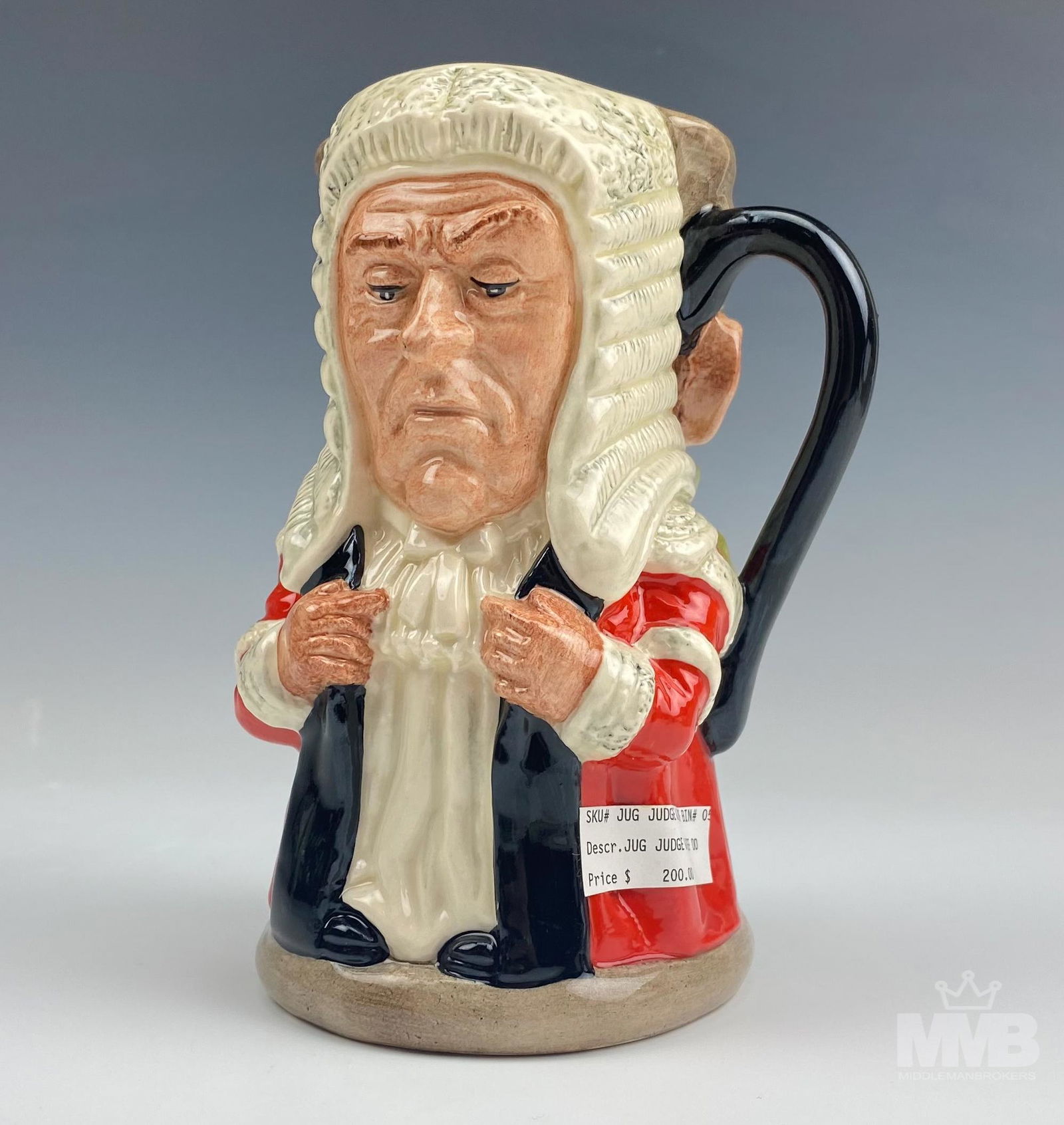 Royal Doulton The Judge And Thief Ceramic Toby Jug (1 of 7)