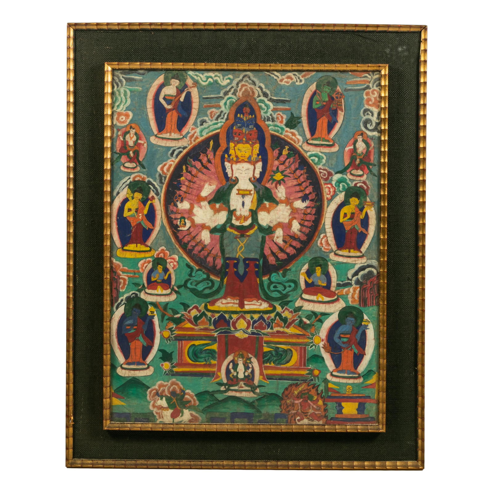 Tibetan Nepalese Thangka Hindu Buddha Painting (1 of 4)