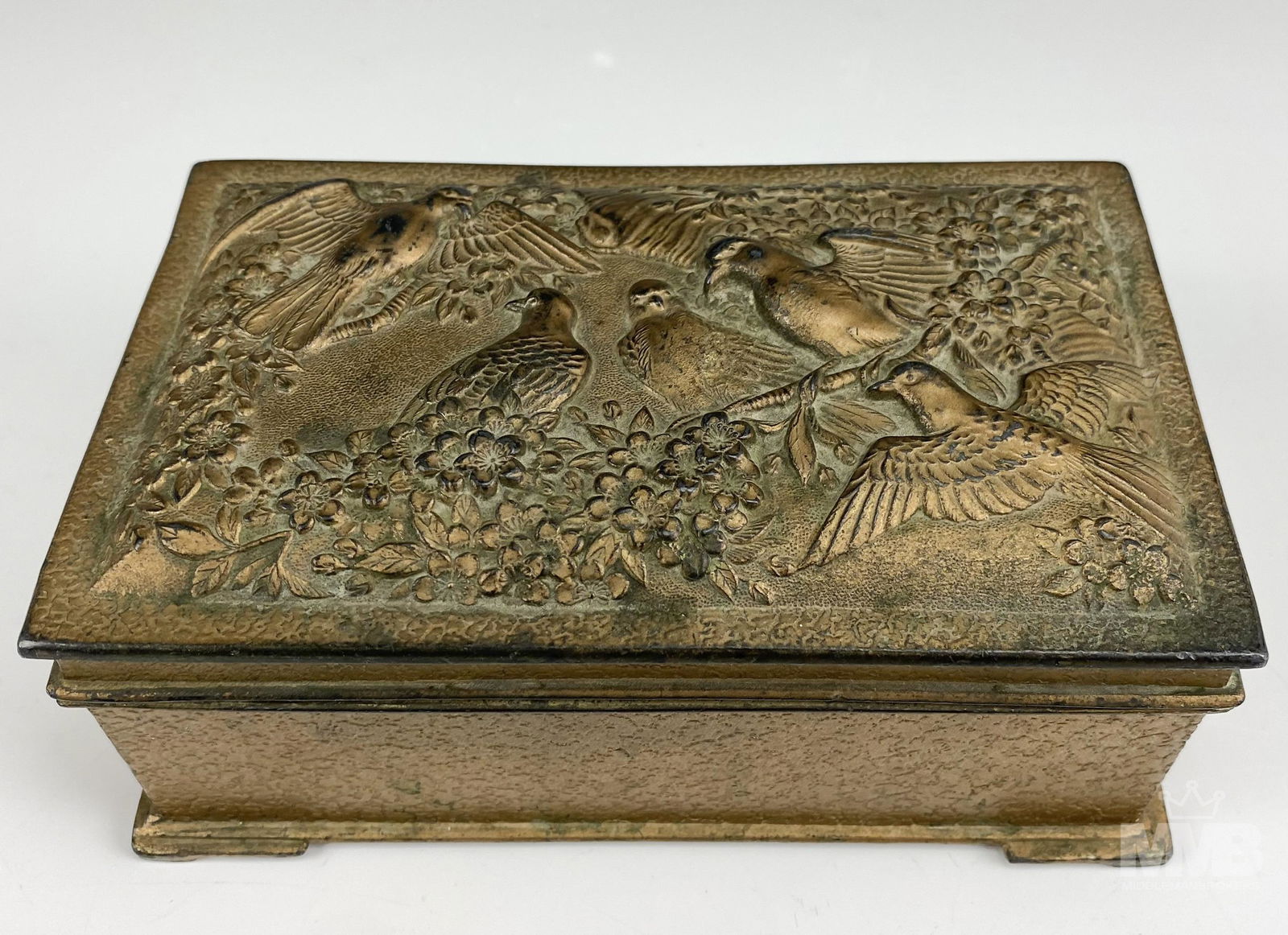 Japanese Mixed Metals Birds Repose Jewelry Box (1 of 8)