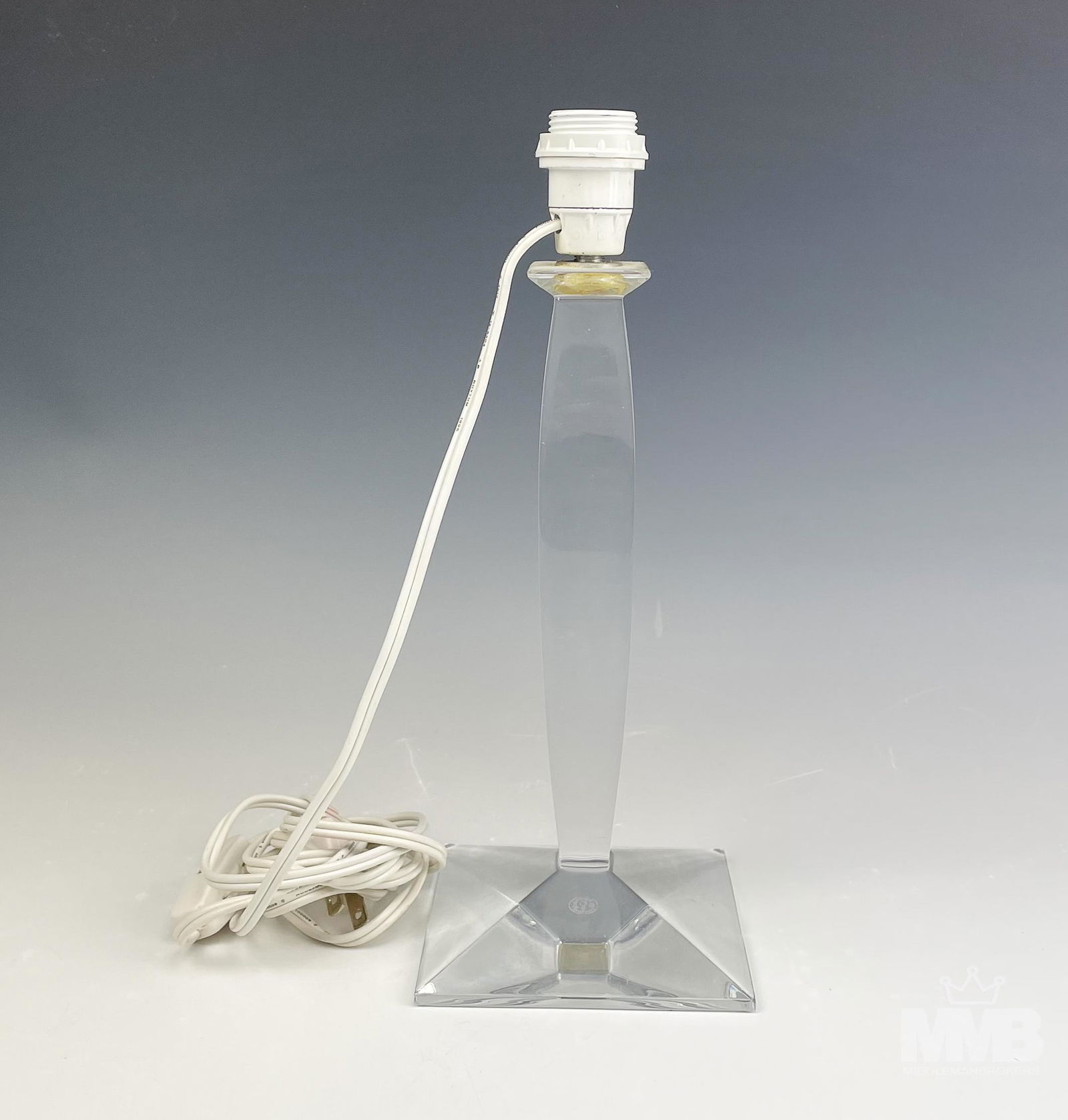 Baccarat French Clear Art Glass 16" Electric Lamp (1 of 6)