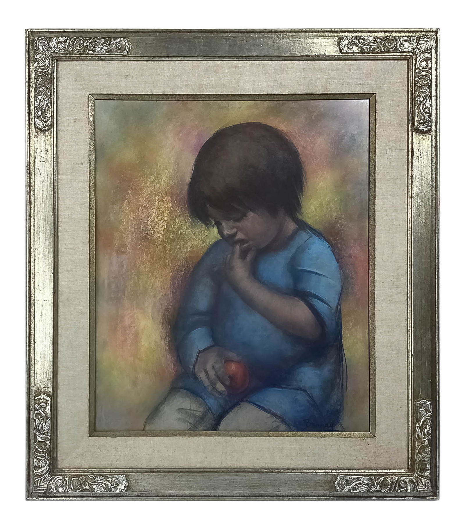 Betti Bernay 1926-2010 Boy Biting Finger Painting (1 of 5)