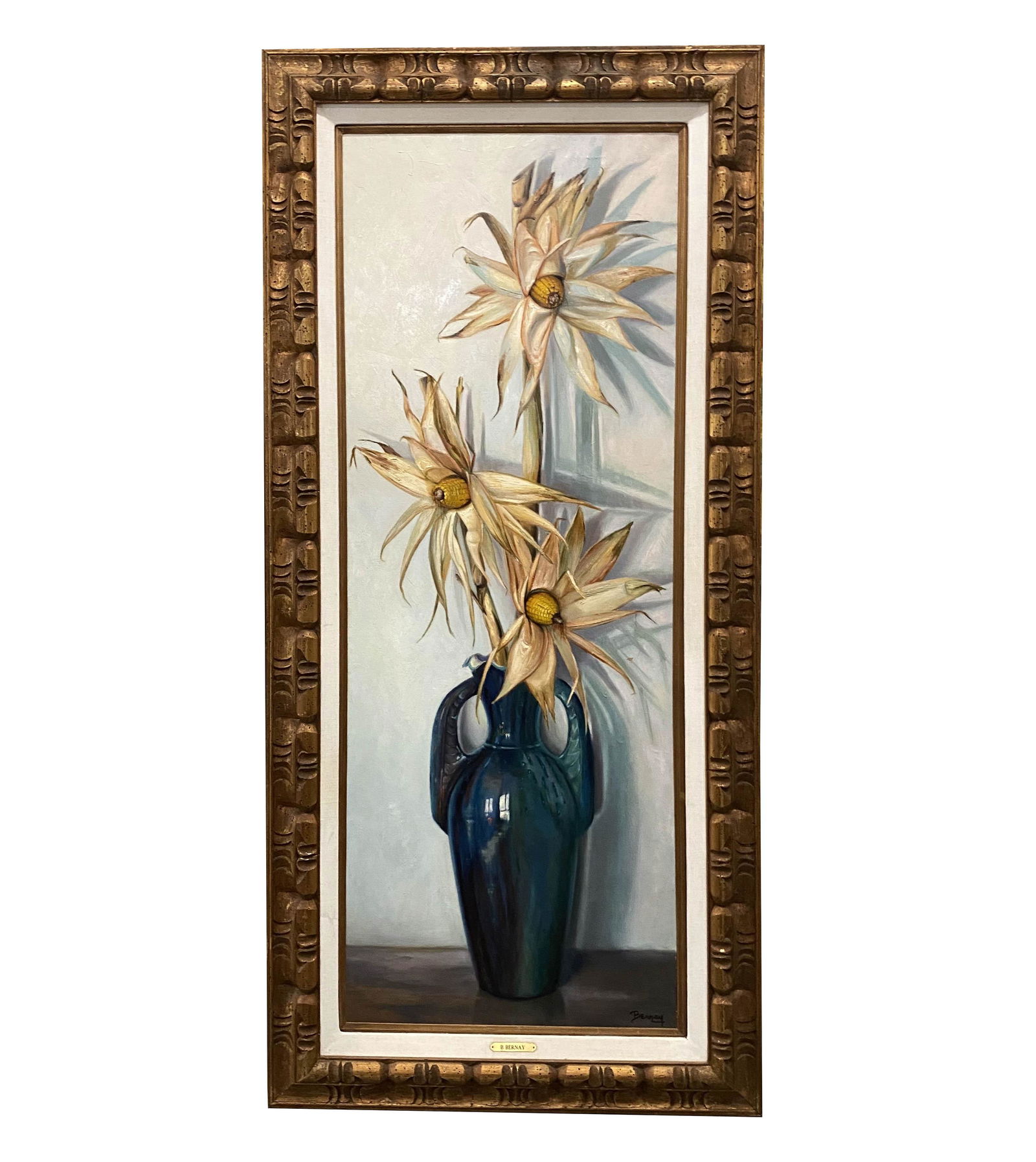 Betti Bernay 1926-2010 Corn Stalk In Vase Painting (1 of 5)