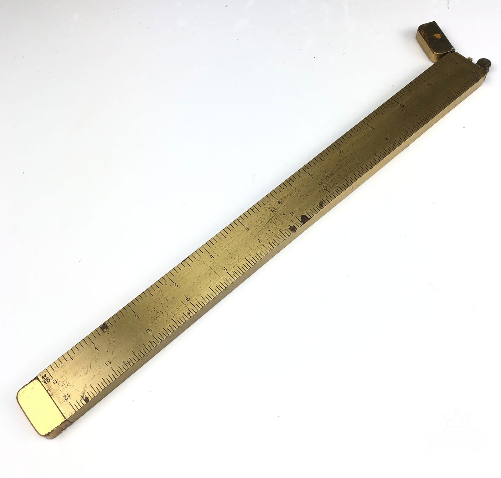 Rare Vintage Austrian Brass 12" Ruler Desk Lighter (1 of 4)
