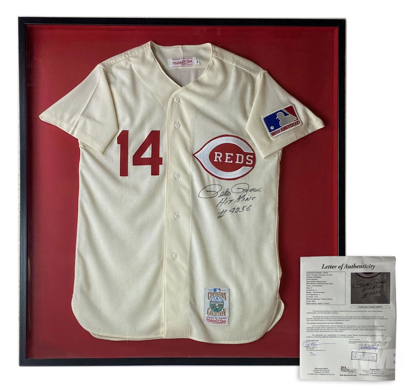 Pete Rose Cincinnati Reds Autograph Jersey SIGNED (1 of 10)