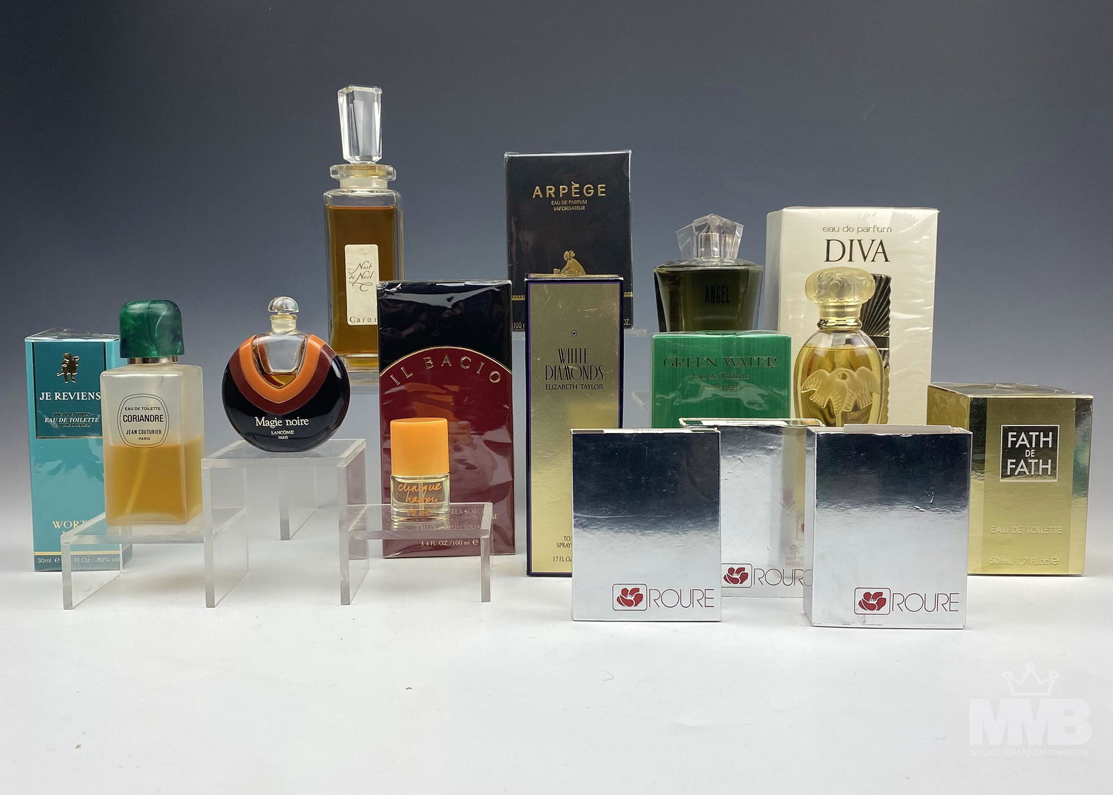 Estate Collection of 16 Assorted Perfume Bottles (1 of 6)