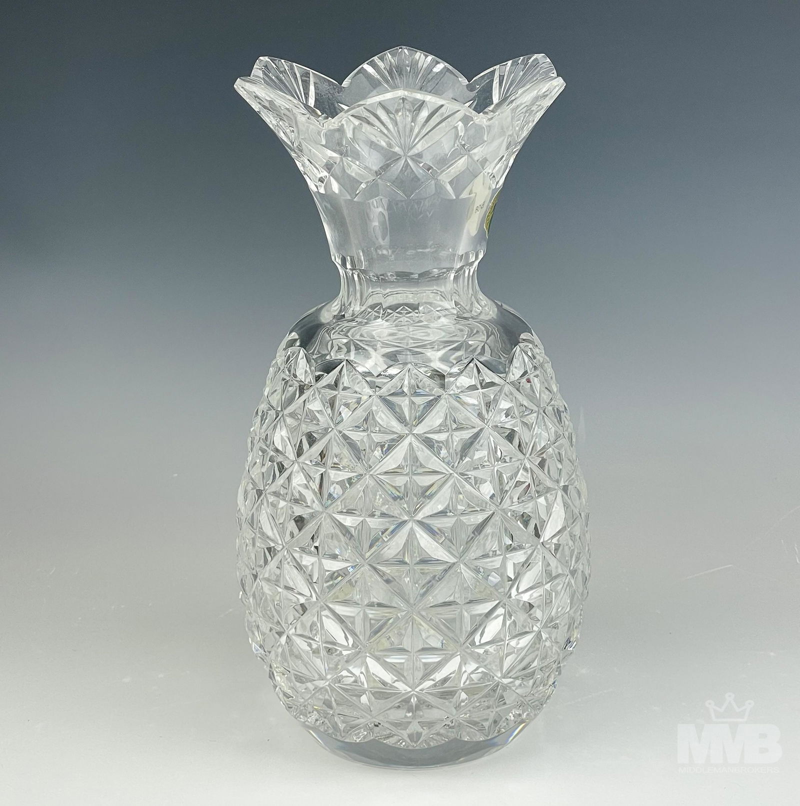 Waterford Irish Crystal 10" Pineapple Flower Vase (1 of 5)