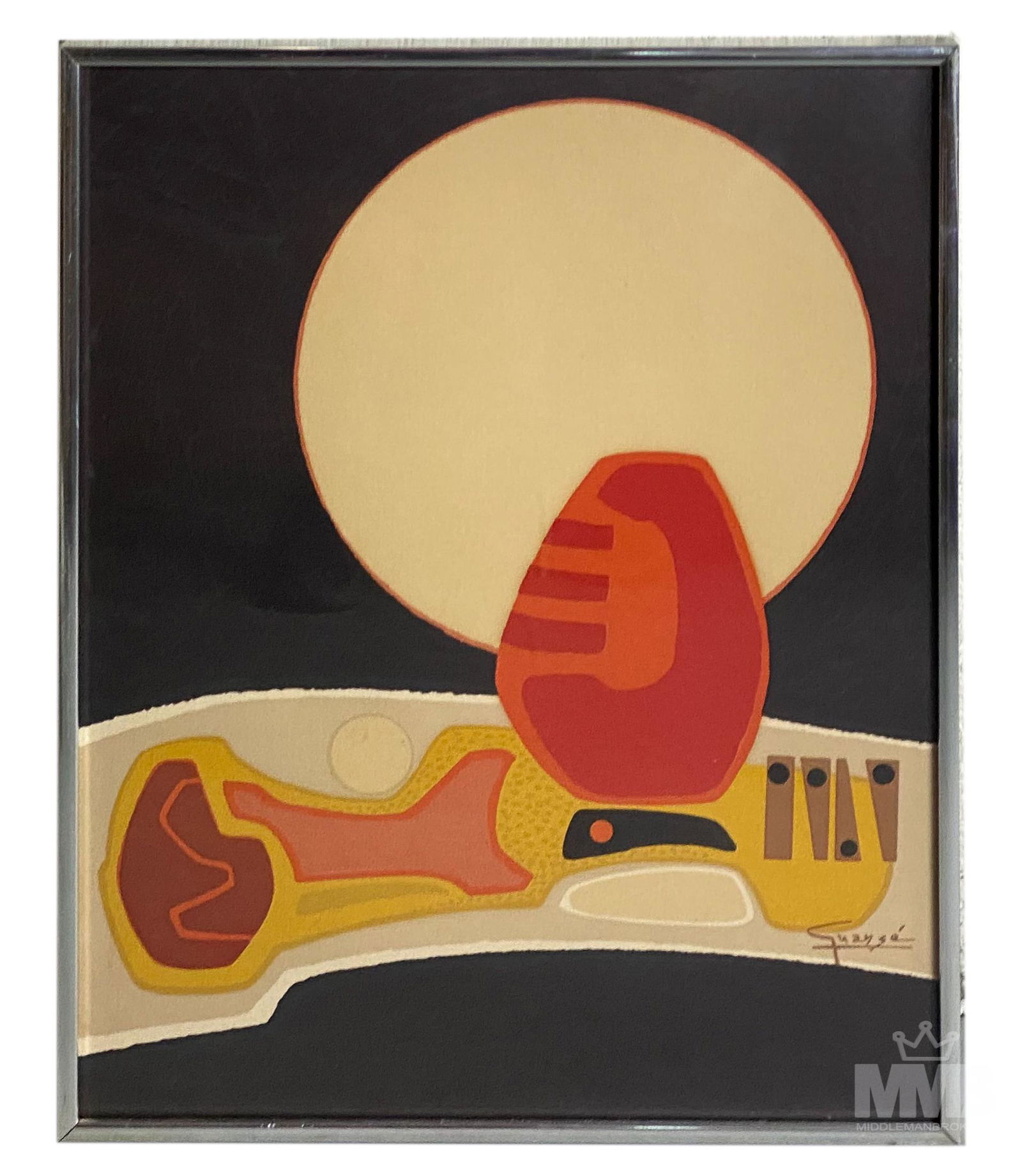 Antonio Guanse Brea 1926-2008 Abstract Lithograph (1 of 4)