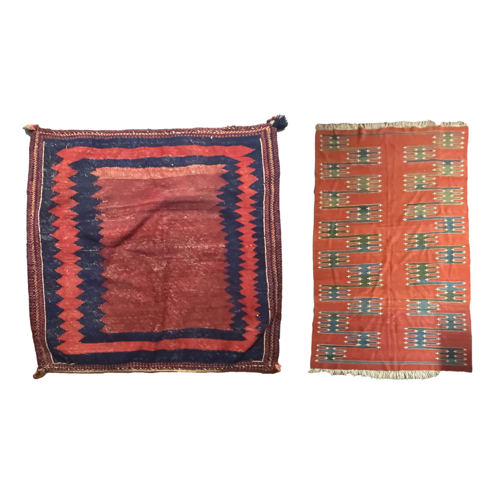 Turkish 42" Hand Knotted Kilim Wool Area Rugs LOT (1 of 5)