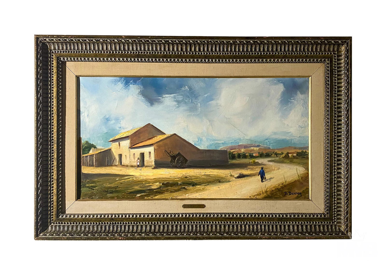 Betti Bernay 1926-2010 Farm Landscape Oil Painting (1 of 6)