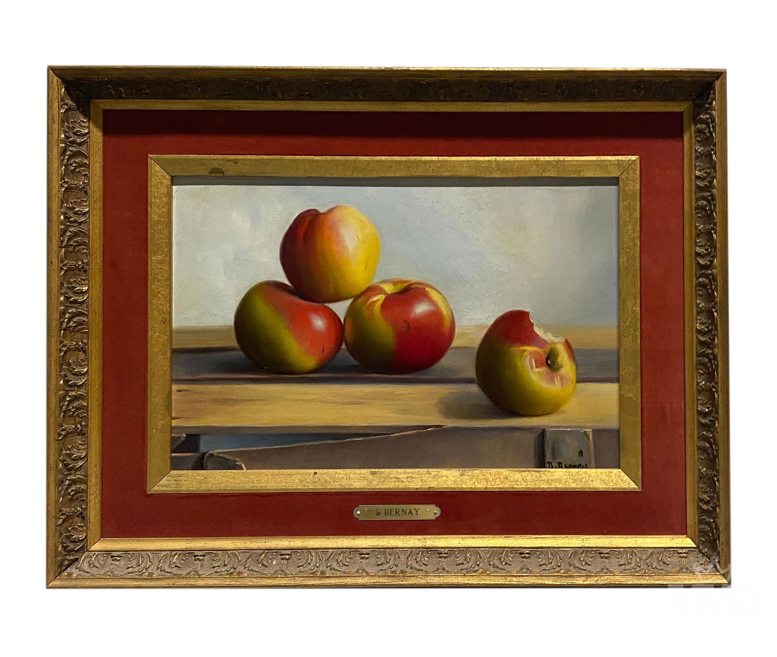 Betti Bernay (1926-2010) Apple Still Life Painting (1 of 6)