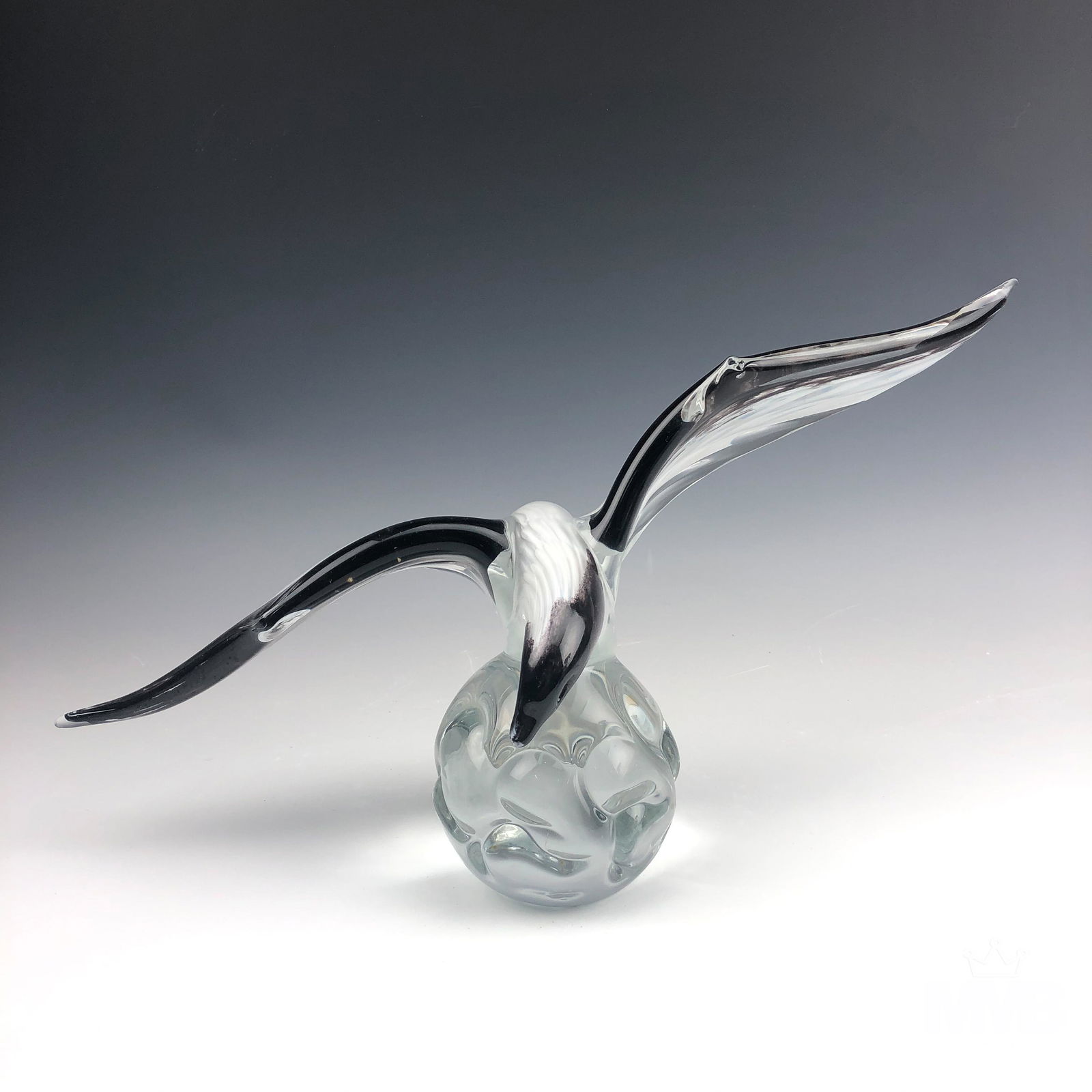 FM Konstglas 18" Swedish Art Glass Bird Sculpture (1 of 5)