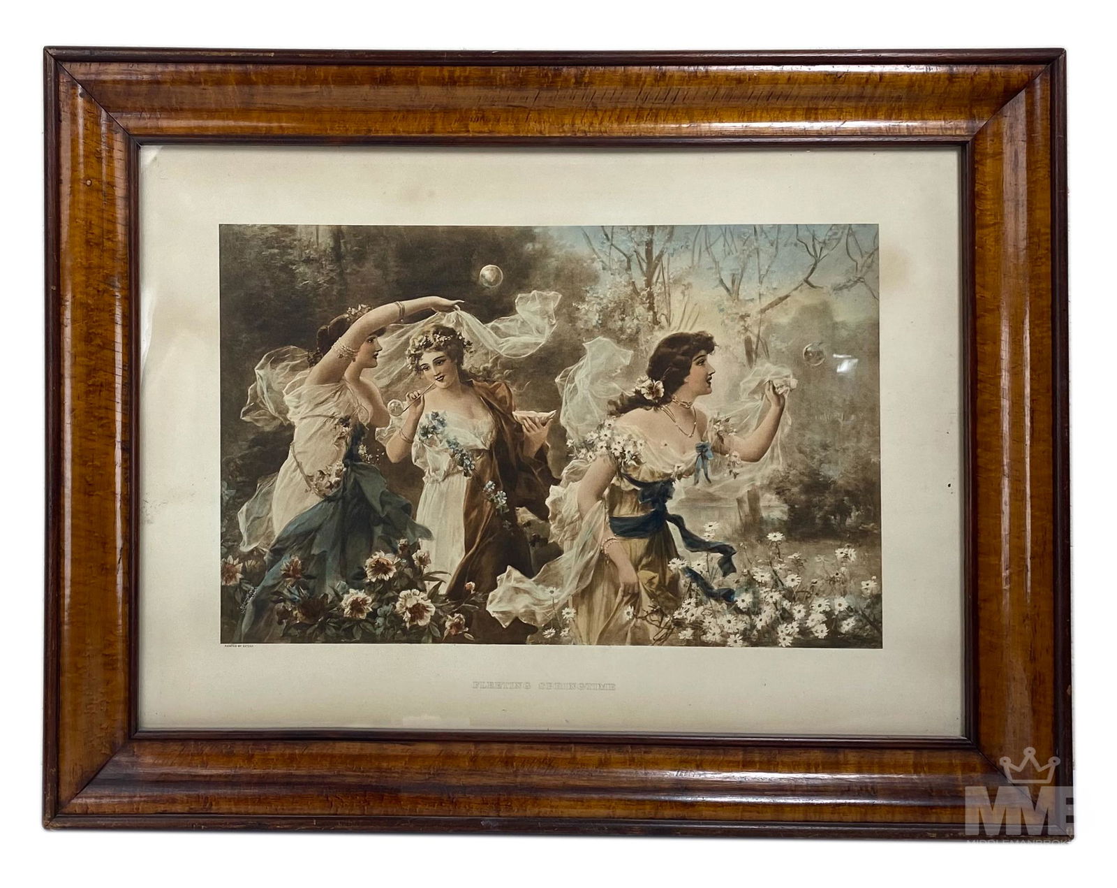 Hans Zatzka 1859 -1945 Figural Scene Lithograph (1 of 7)