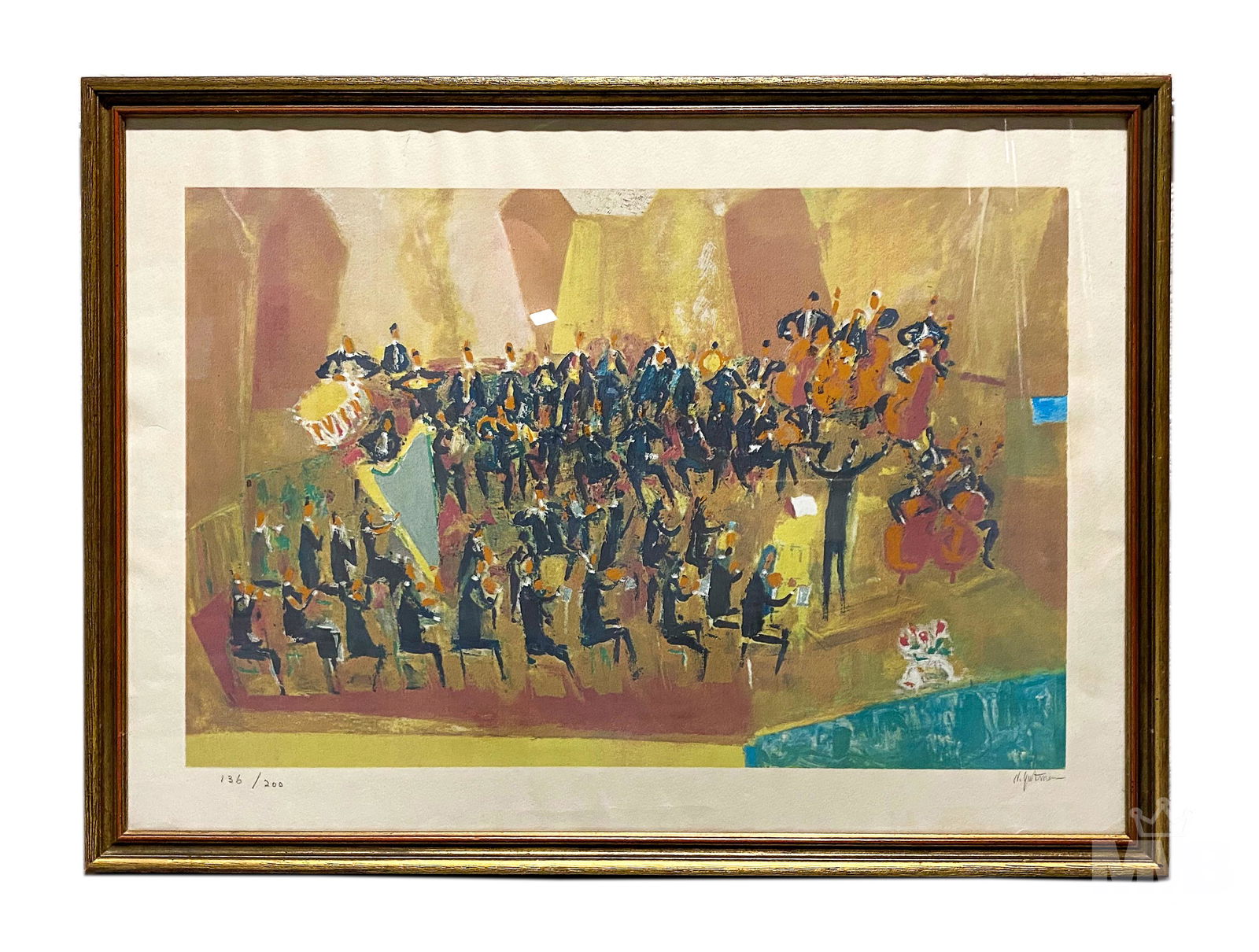 Pencil Signed L/E Abstract Orchestra Lithograph (1 of 6)