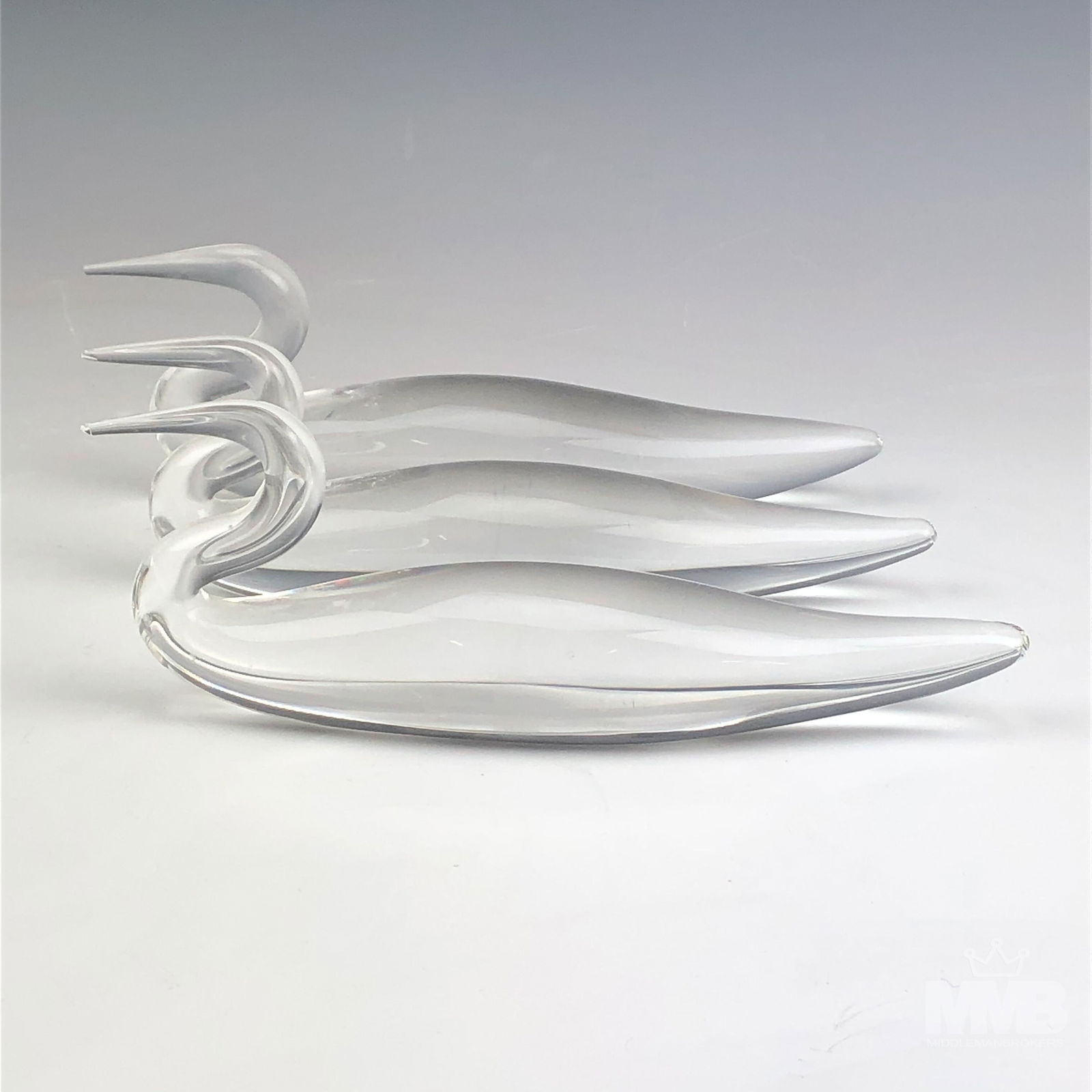 Steuben Art Glass Crystal Shore Bird Figurine LOT (1 of 7)