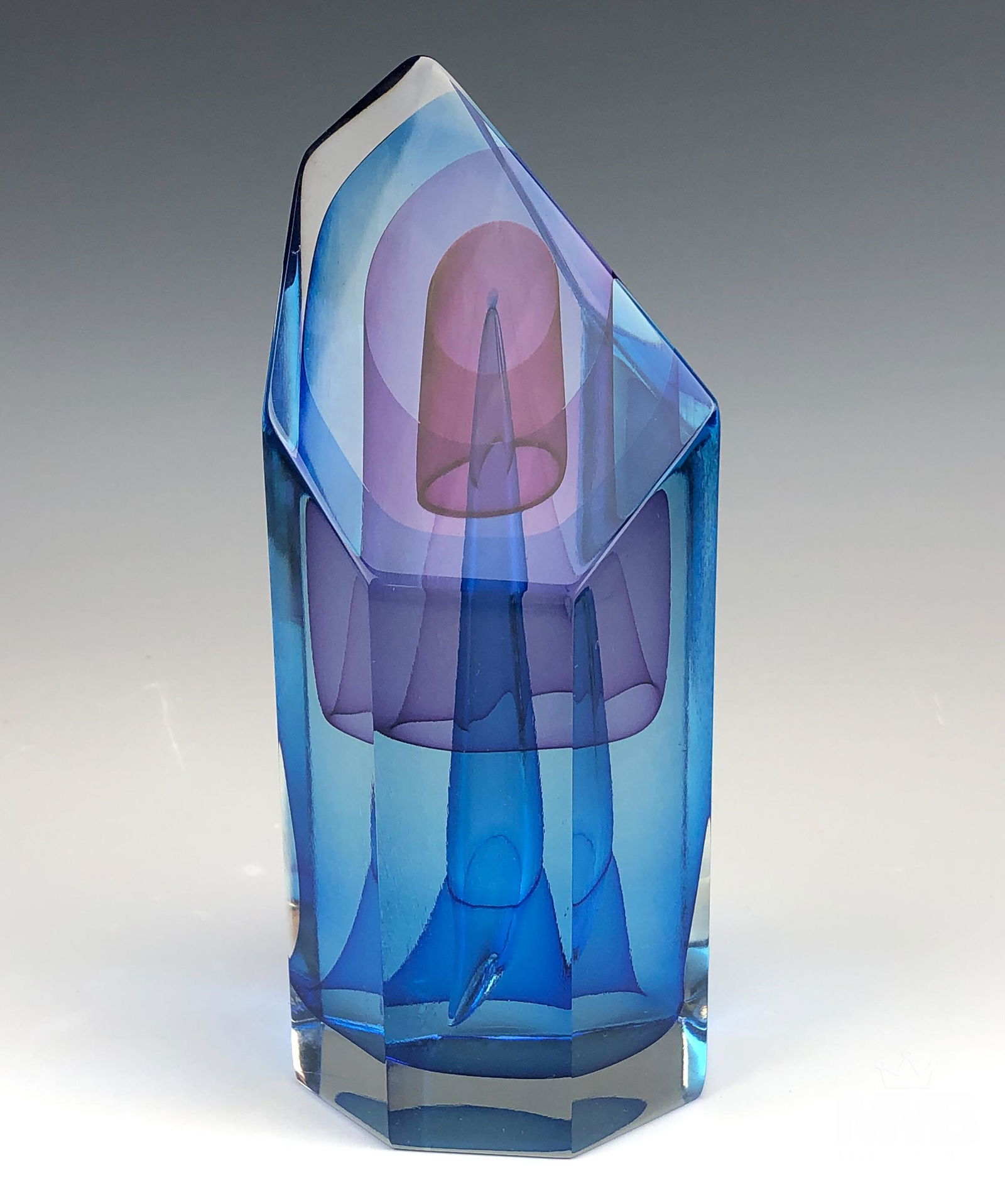 Paul Manners (b.1946) Abstract Art Glass Sculpture (1 of 6)