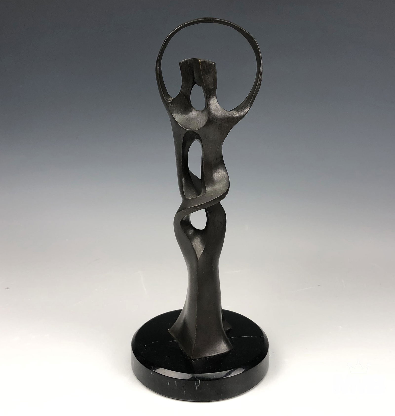 Mystery Artist Modernist Abstract Bronze Sculpture (1 of 6)