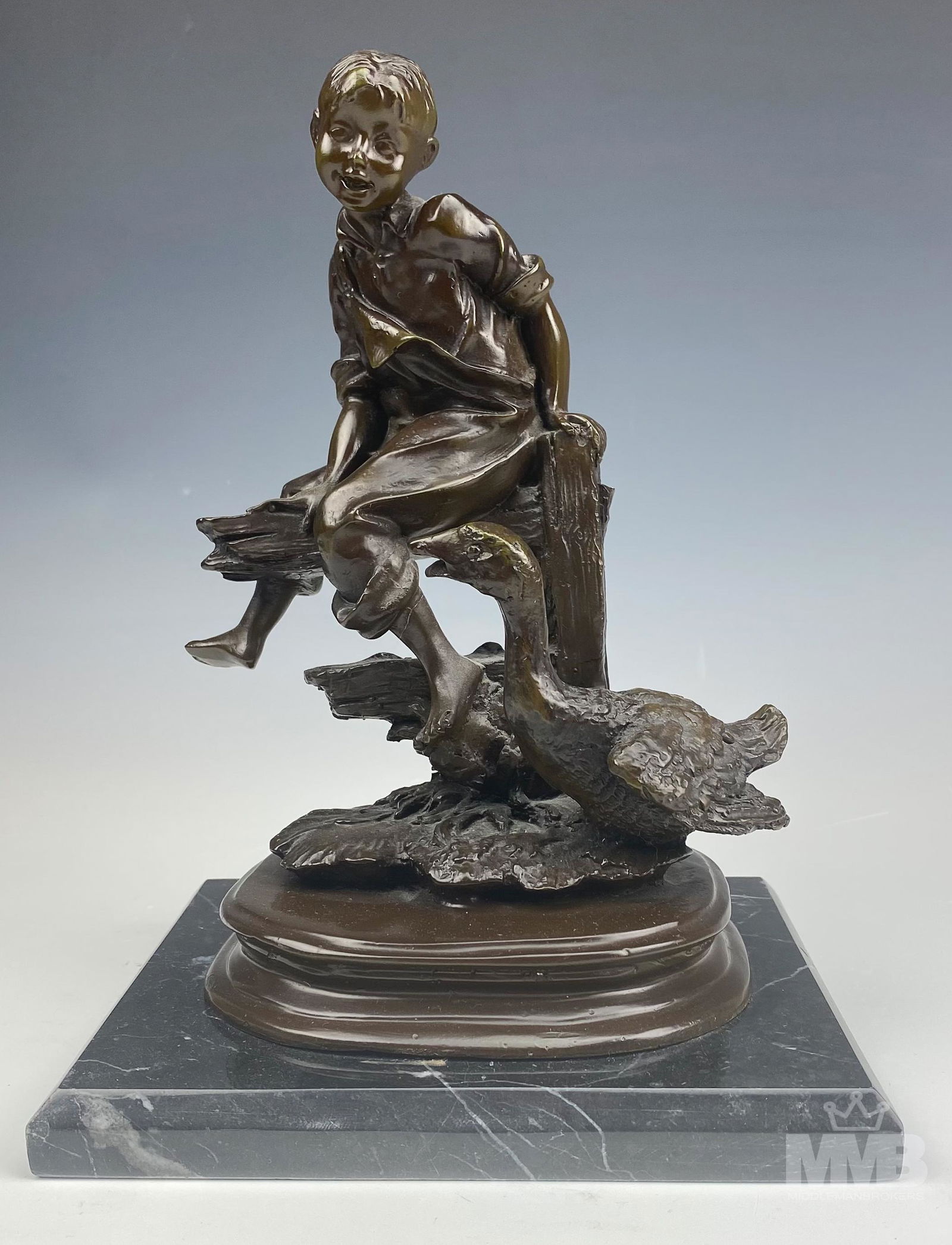 Jim Davidson (b.1962) Young Boy Bronze Sculpture (1 of 6)