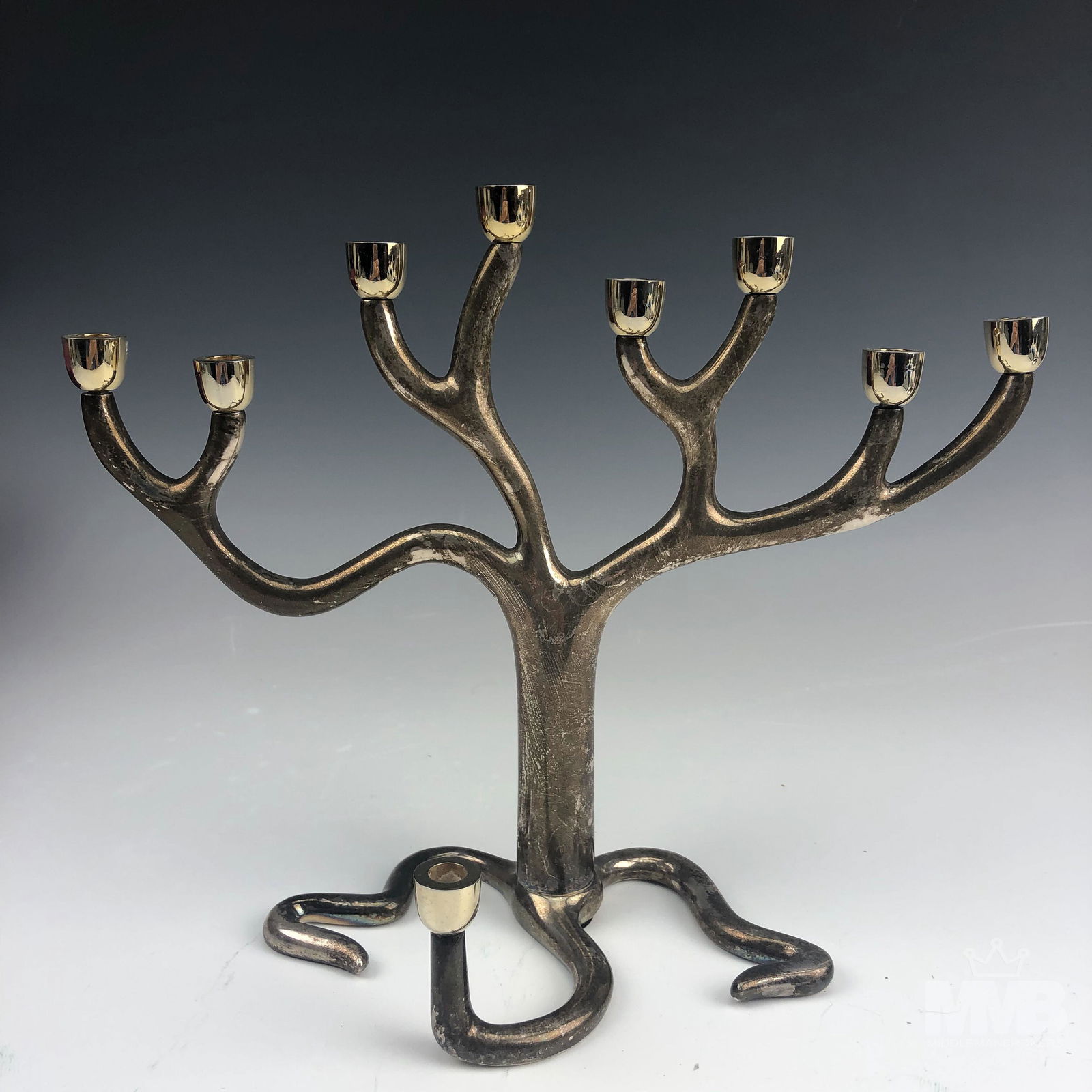 Sandra Kravitz Rosenthal 9" Judaica Metals Menorah (1 of 4)
