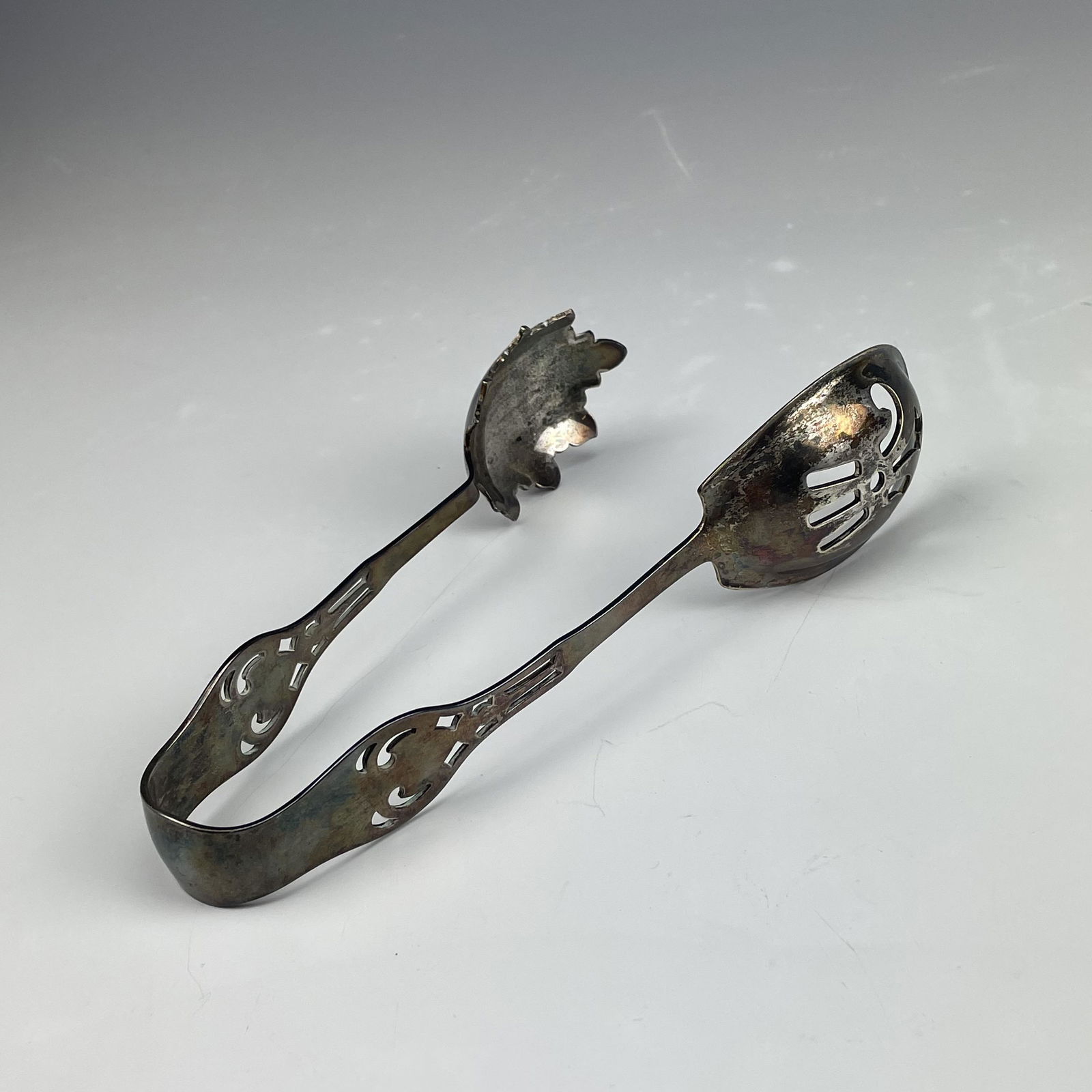 Watson Sterling Silver Pierced Serving Ice Tongs (1 of 3)