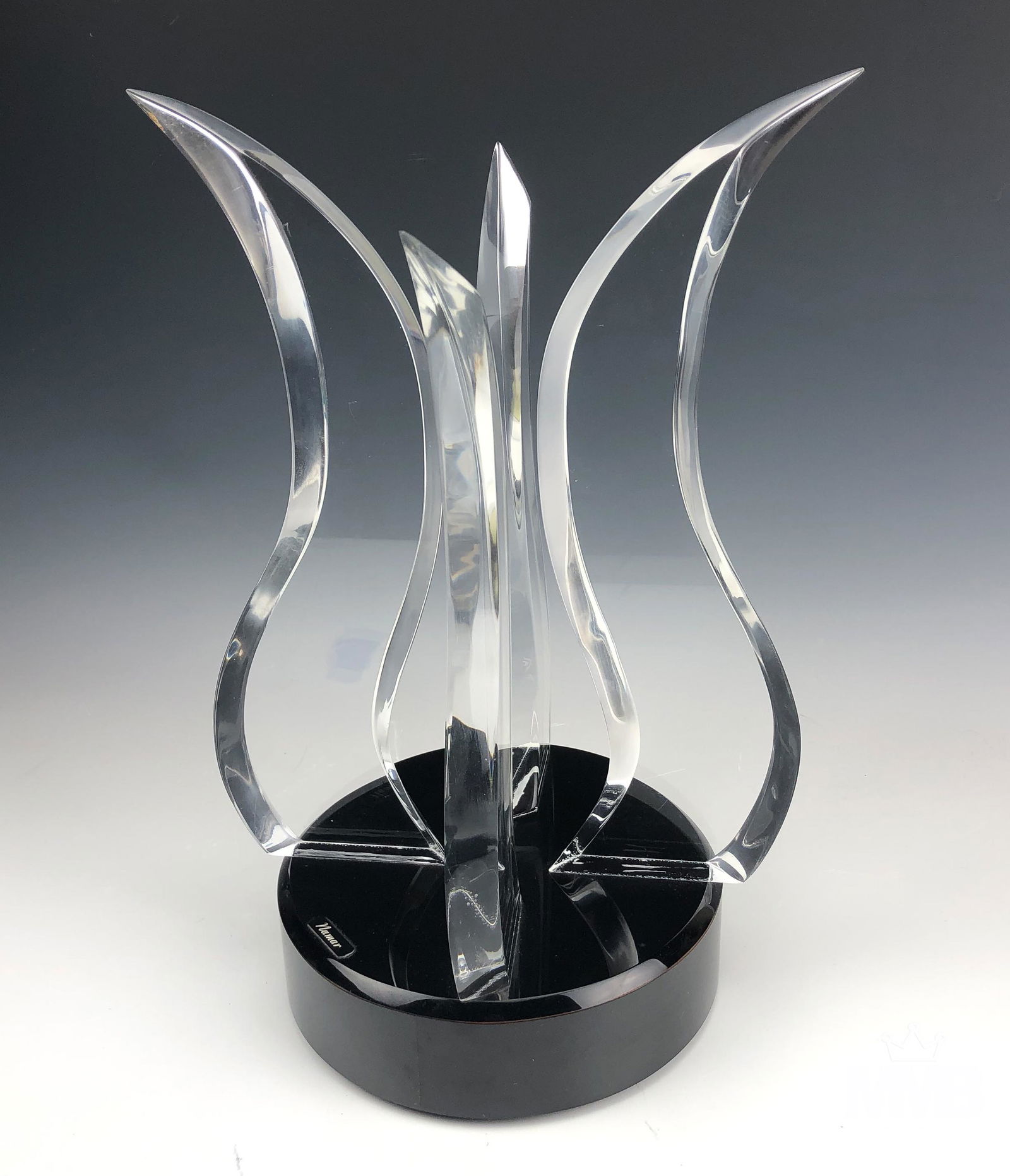 Mid Century Modern 16" Rotating Lucite Sculpture (1 of 4)