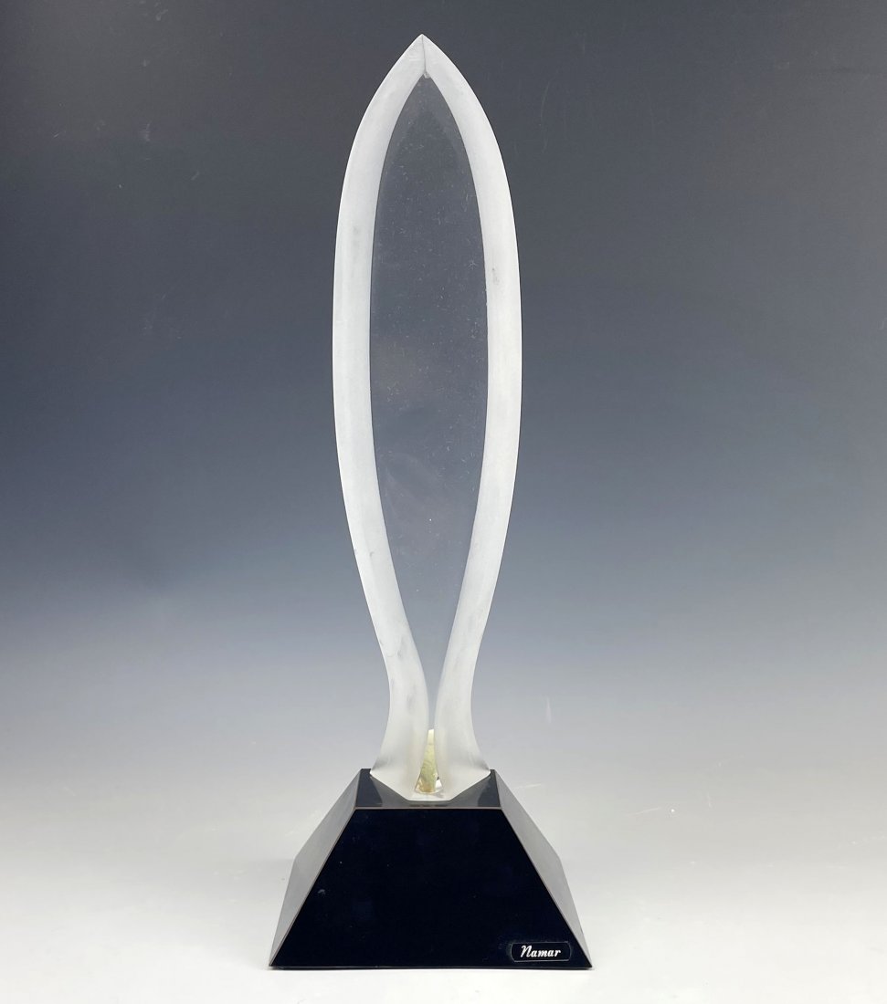 Mid Century Modern Rotating Lucite Fish Sculpture (1 of 5)