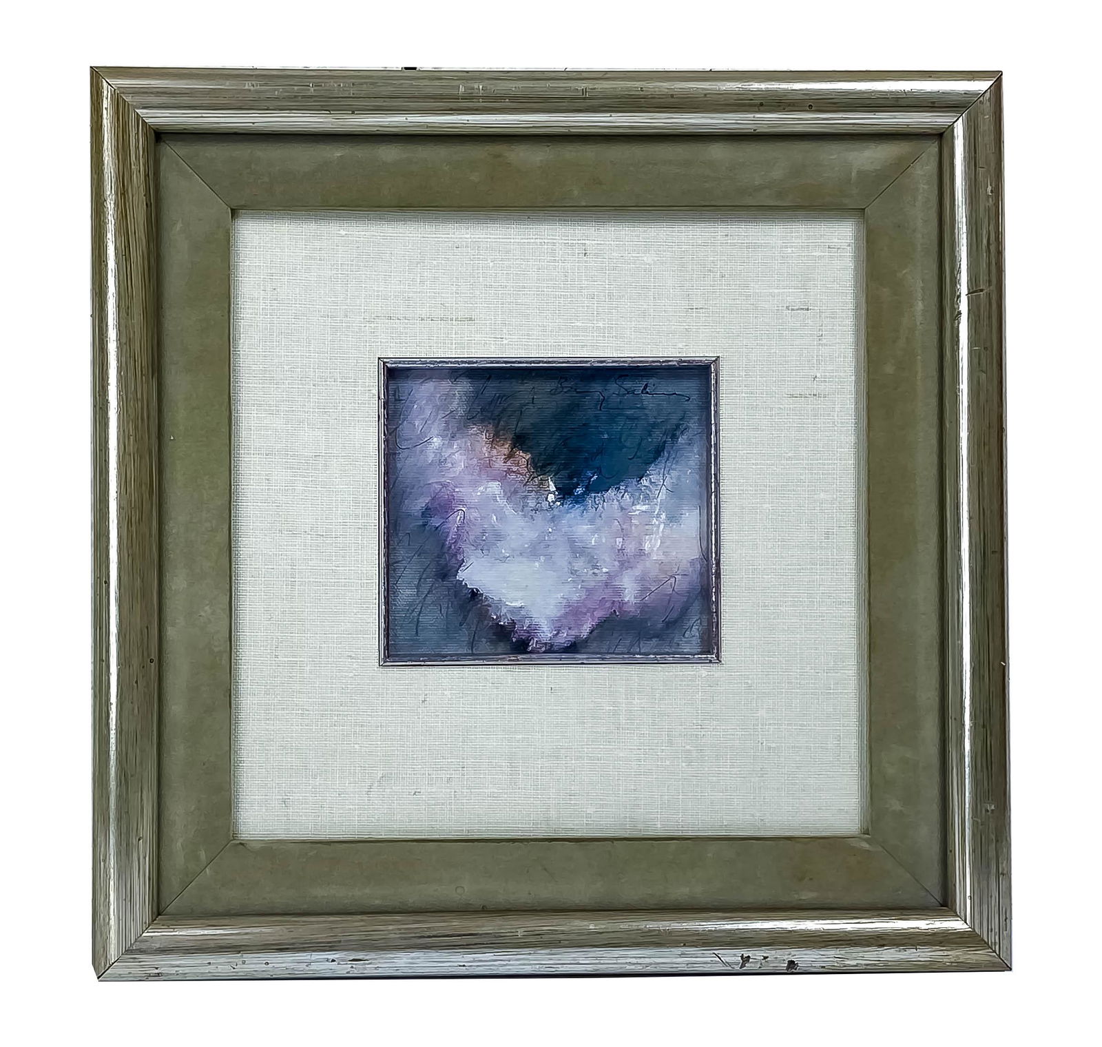 Signed Abstract Expressionism Mixed Media Painting (1 of 5)