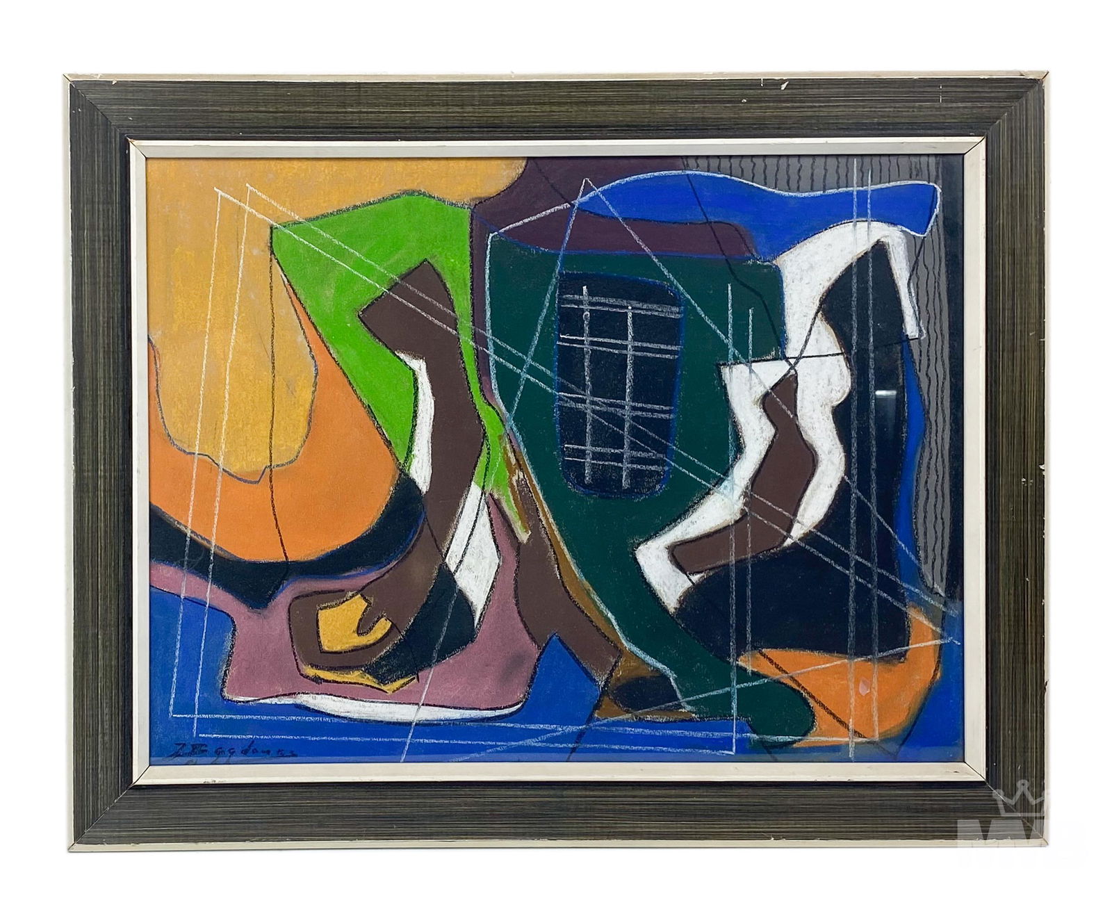 Contemporary Abstract Pastel Art Painting SIGNED (1 of 5)