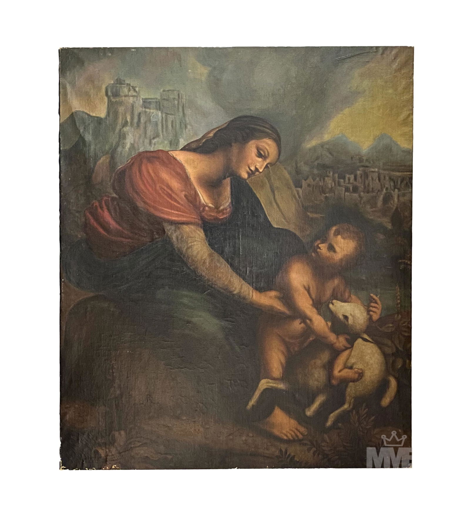 Old Master Allegorical Religious Oil Art Painting (1 of 4)