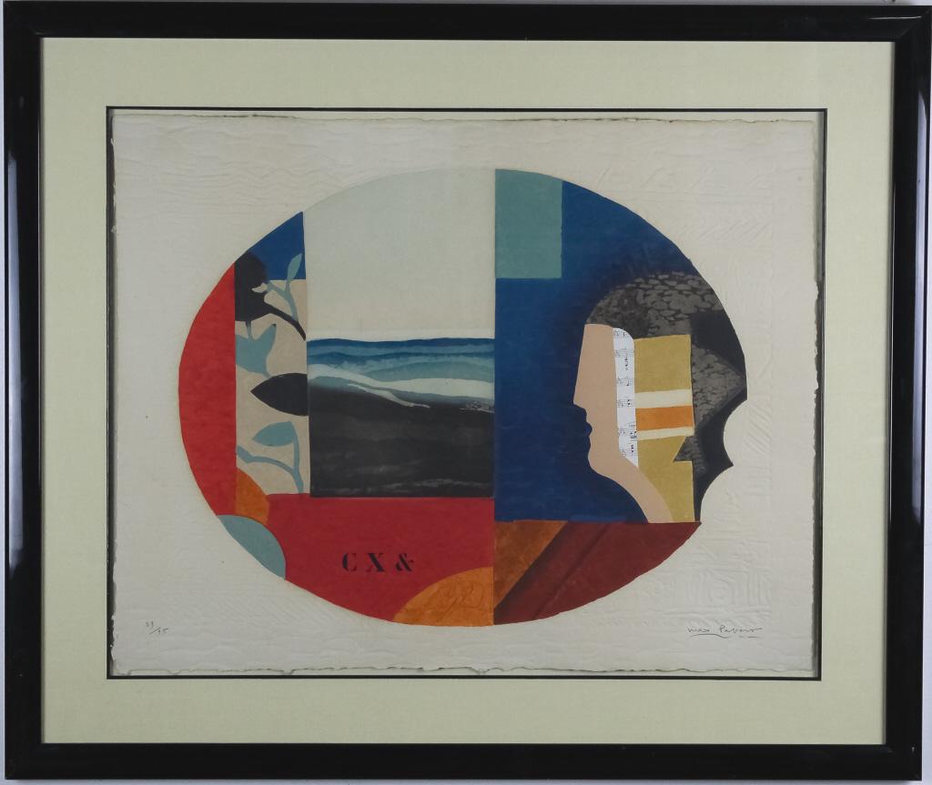 Max Papart 1911-1994 French Embossed Art Serigraph (1 of 7)