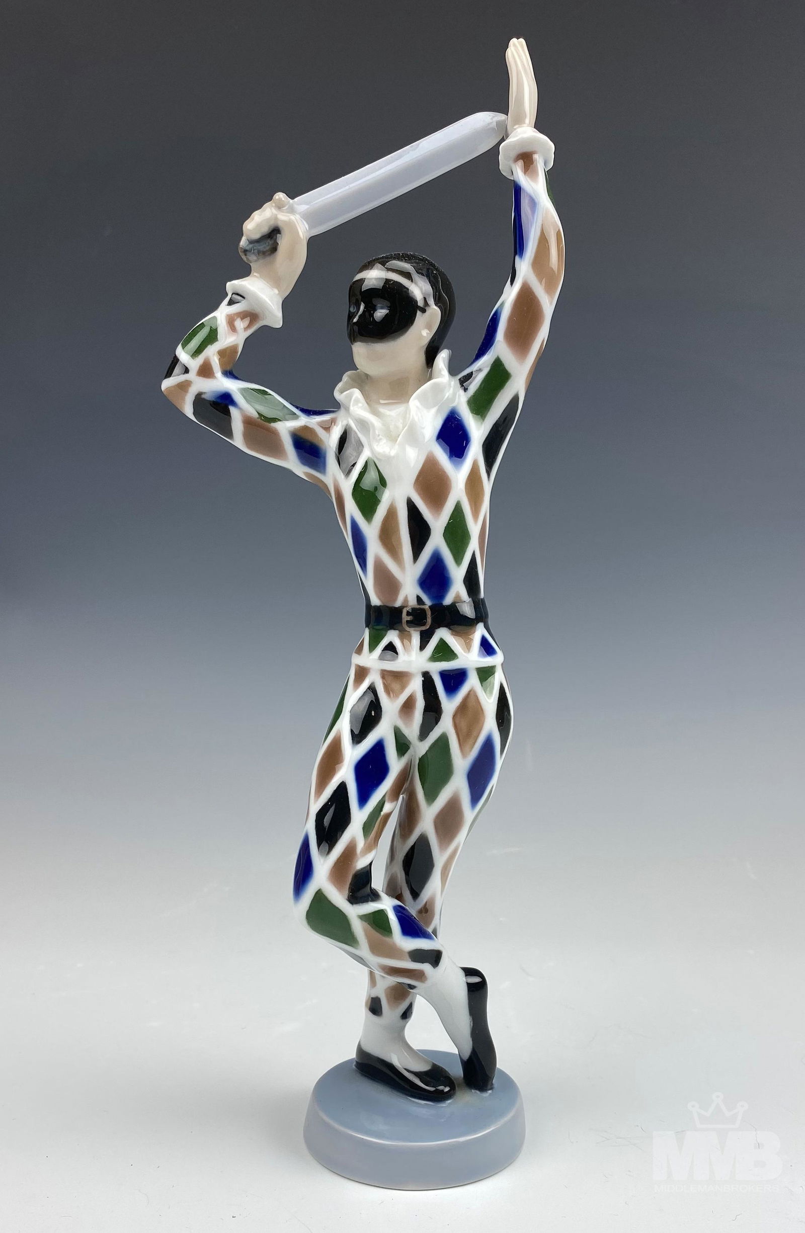 Bing Grondal Harlequin #2354 Porcelain Figurine (1 of 5)