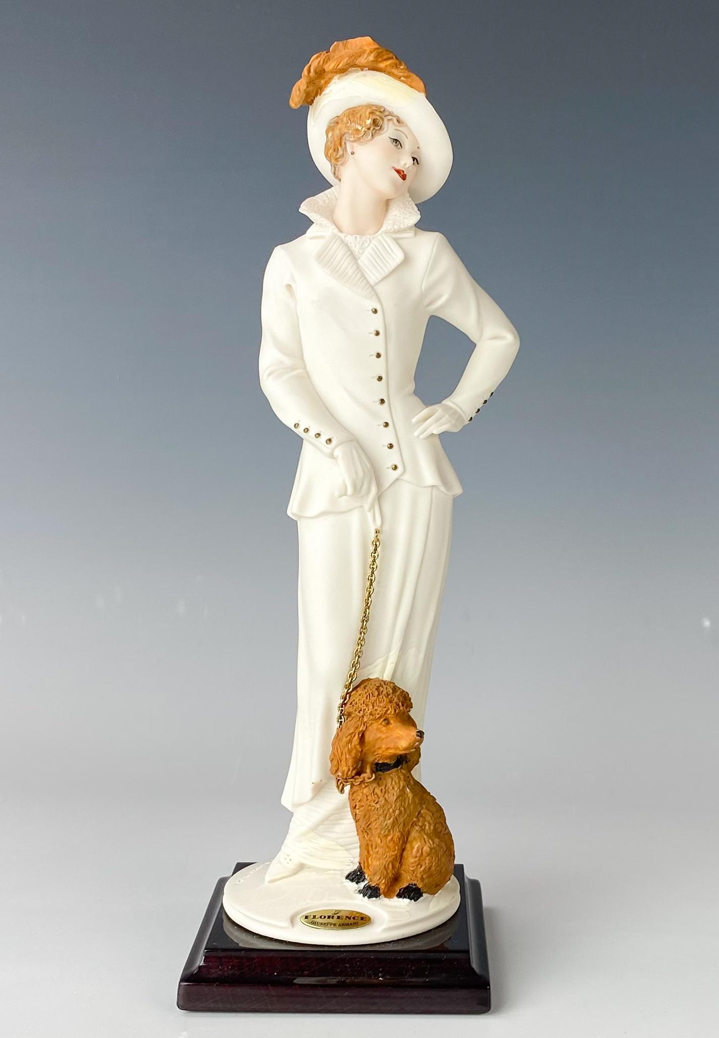 Giuseppe Armani Amis #1304F Lady w Poodle Figurine (1 of 10)