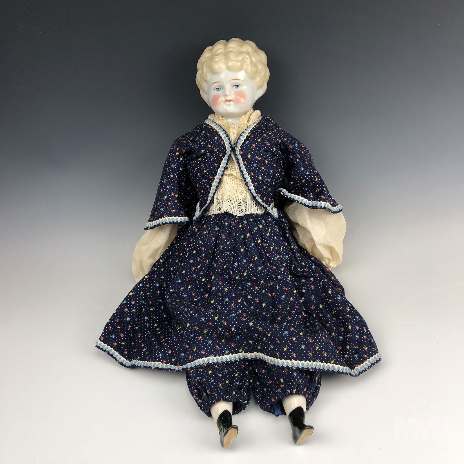 Antique Style German 21" Porcelain China Head Doll (1 of 6)