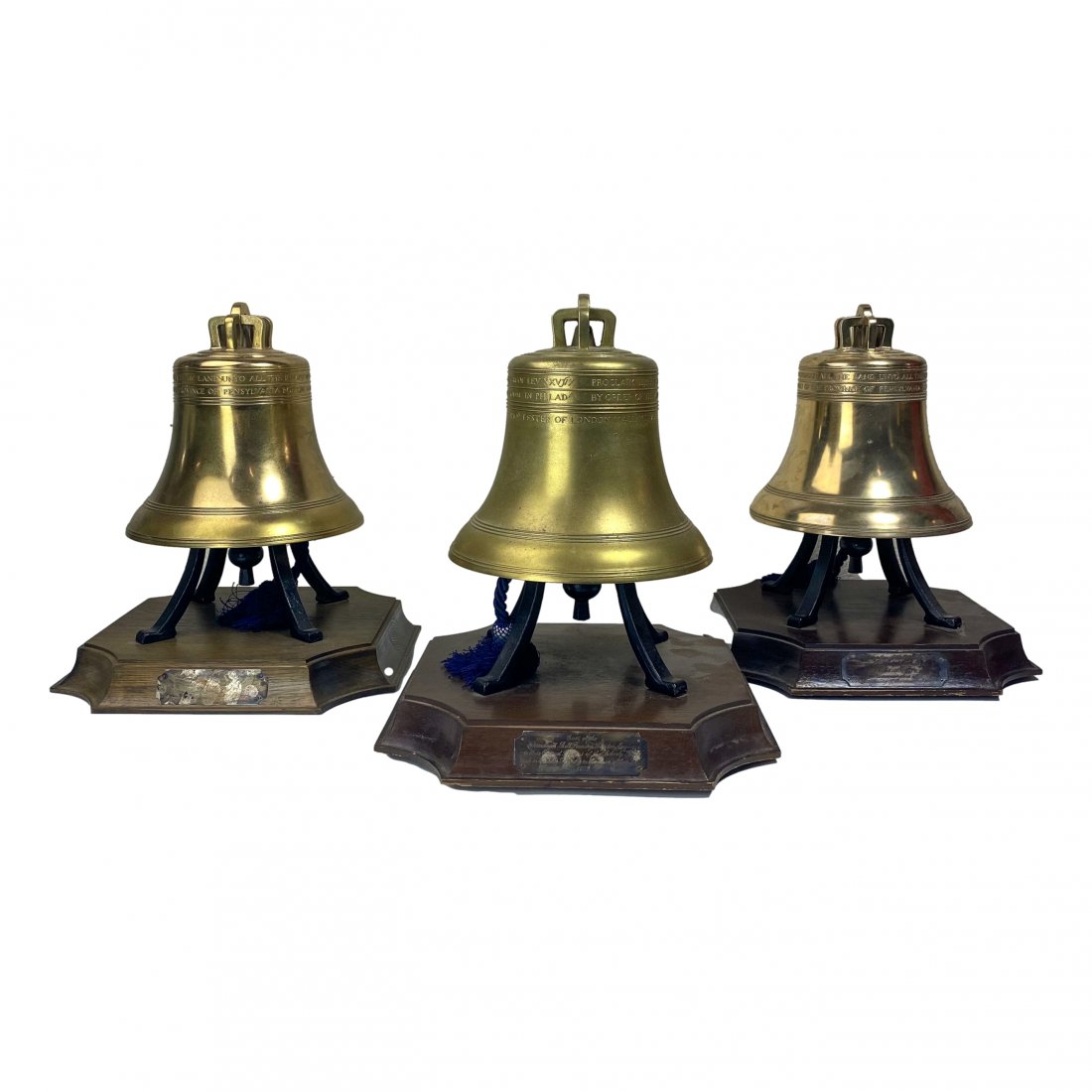 3 Commemorative Bronze Replicas of the Liberty Bell (1 of 3)