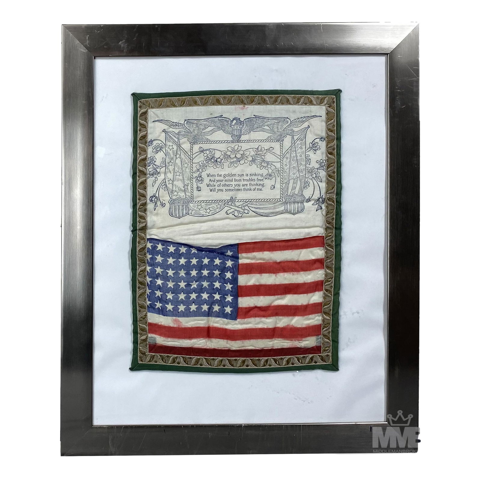 Golden Sun Poem & American Flag Military Memorial (1 of 4)