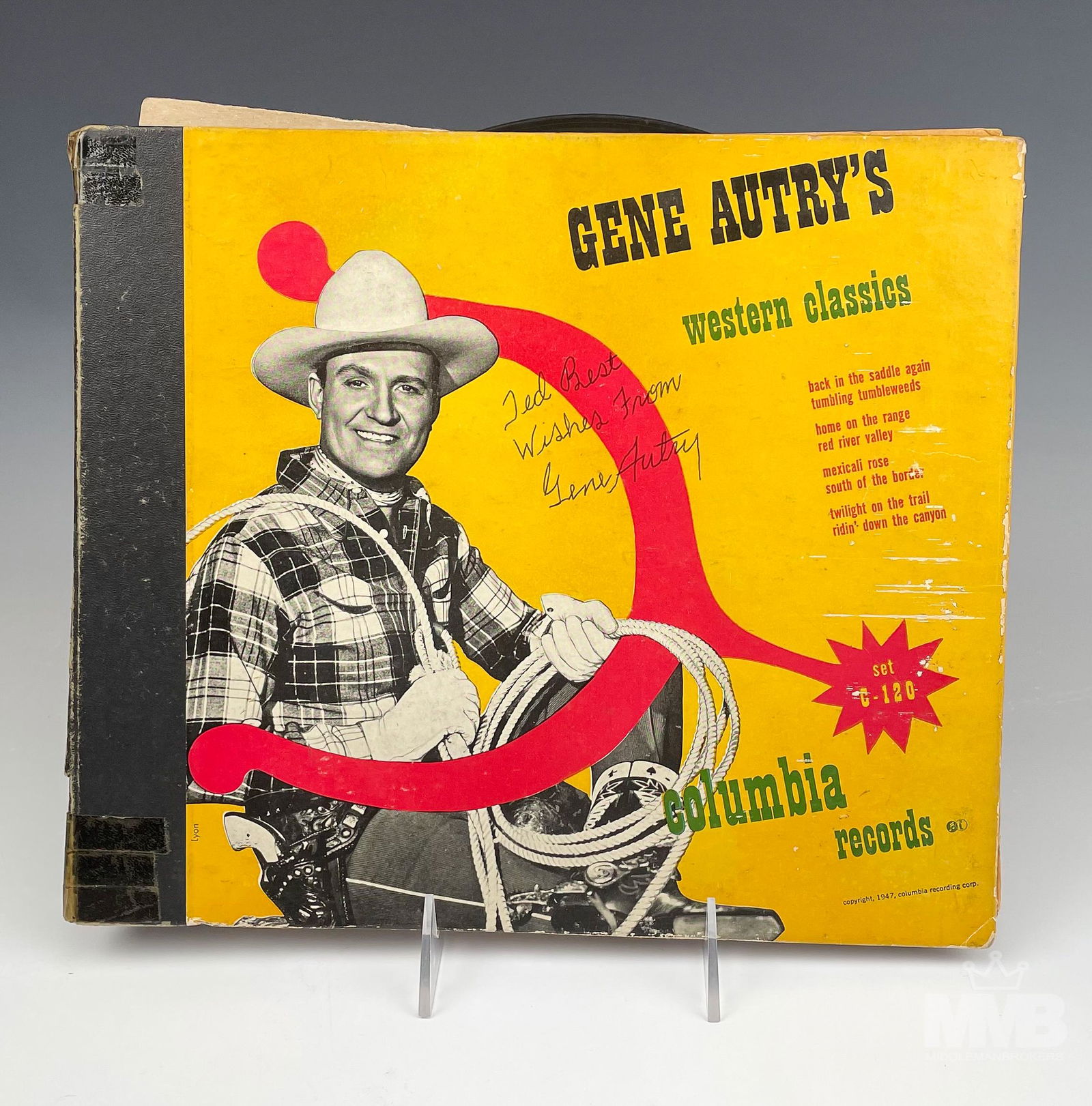 SIGNED Gene Autry Western Classics Record Set (1 of 7)