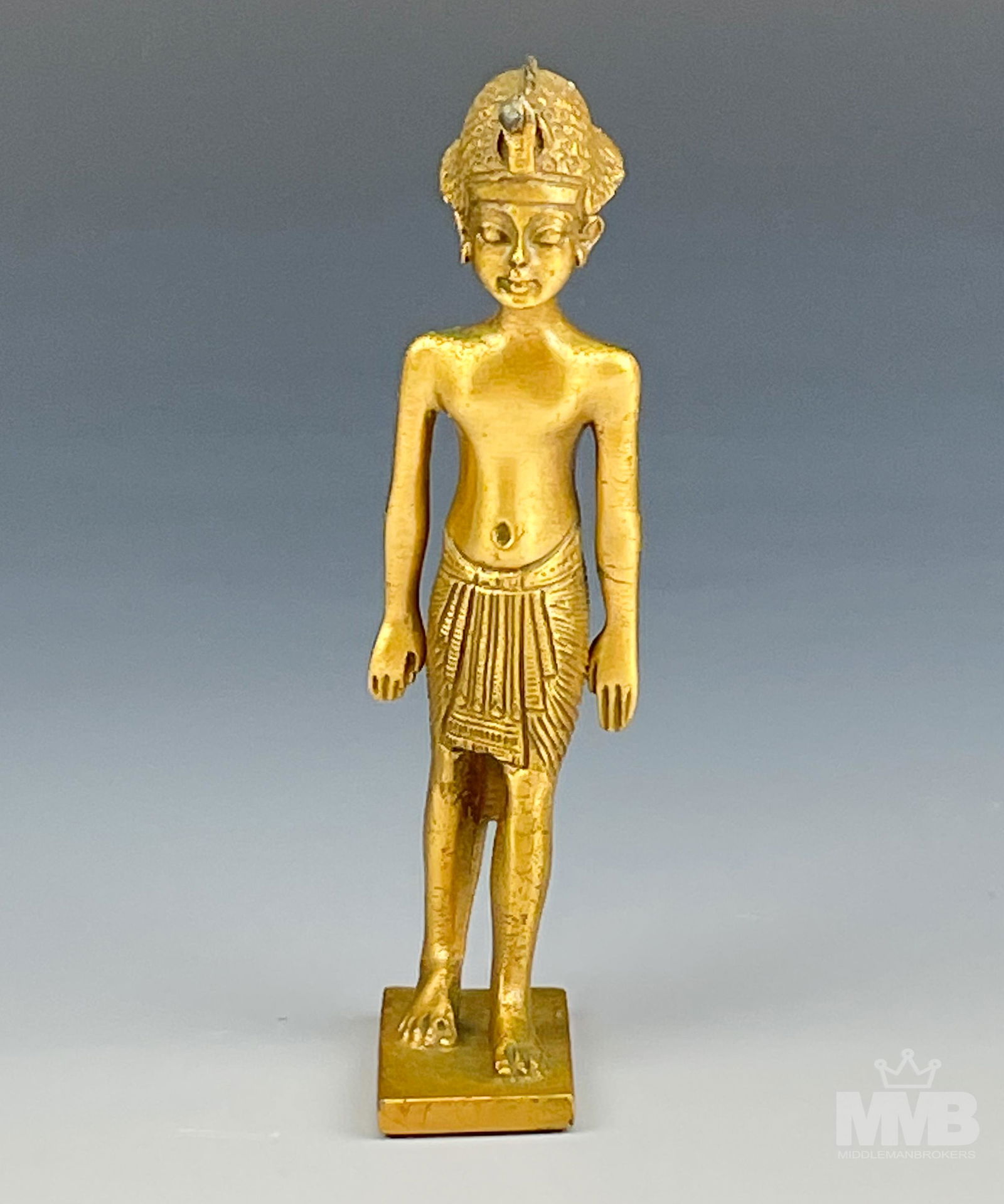 24K Gold Plate The Met King Tut Egyptian Sculpture (1 of 4)